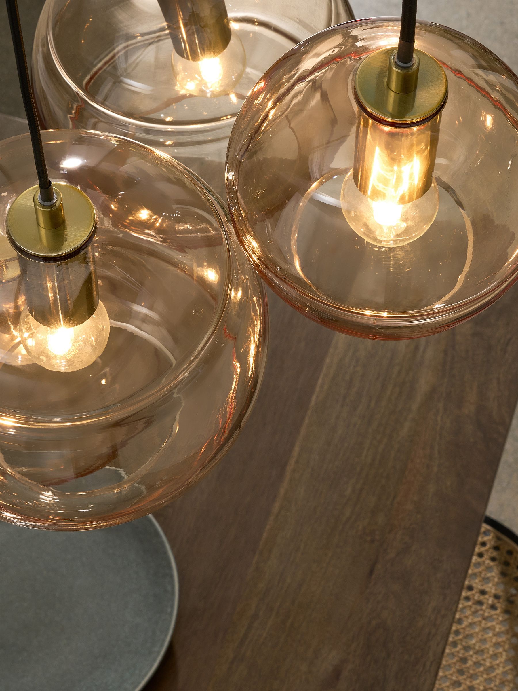 Mika 5 Cluster Light in Black/Champagne - Image 2 of 7