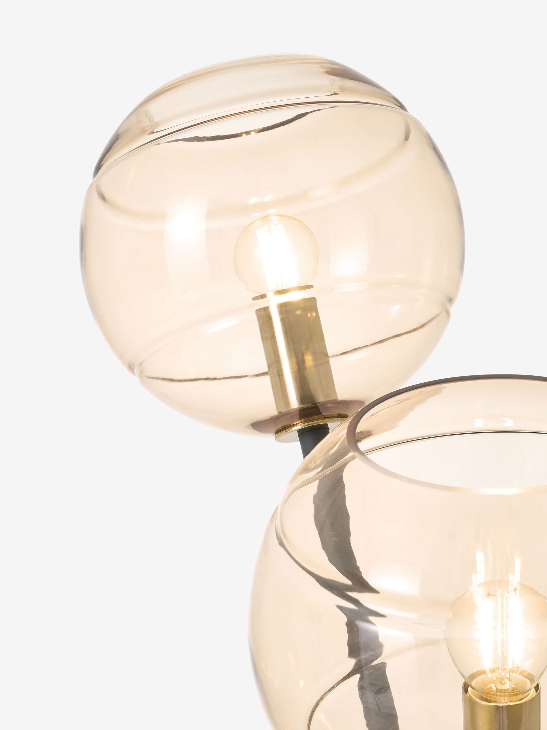 Mika Floor Lamp in Black/Champagne - Image 5 of 7