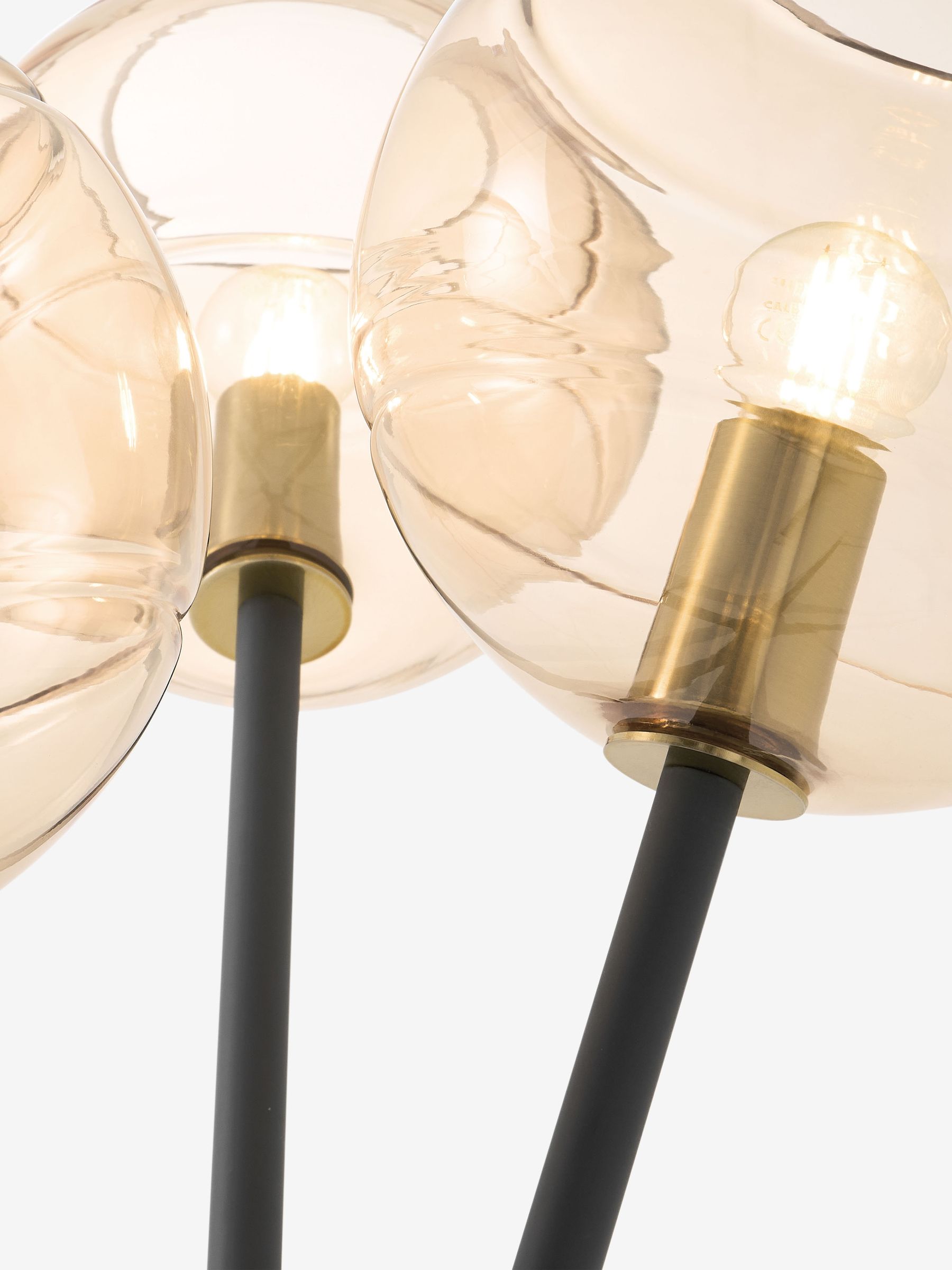 Mika Floor Lamp in Black/Champagne - Image 6 of 7