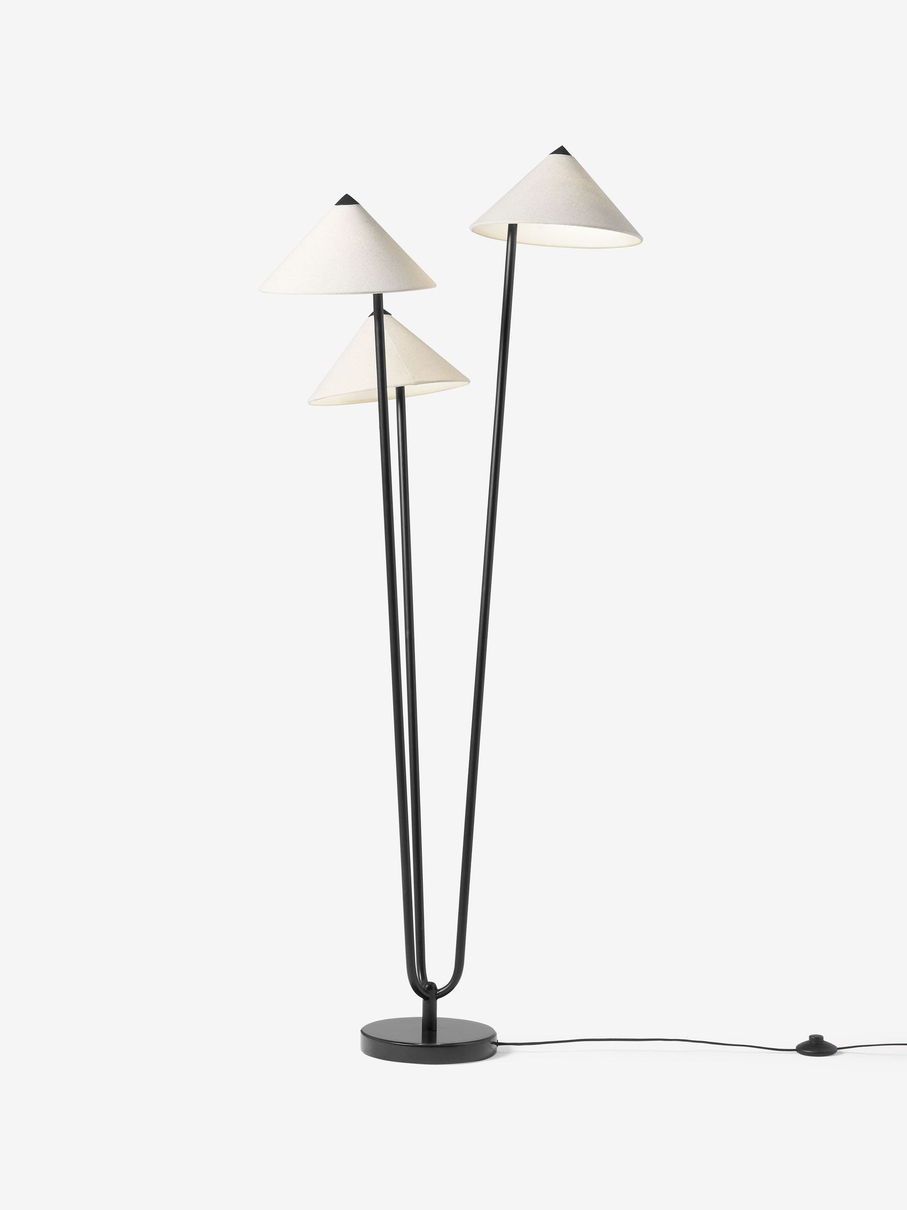Miko Floor Lamp in Black/Nude - Image 2 of 8
