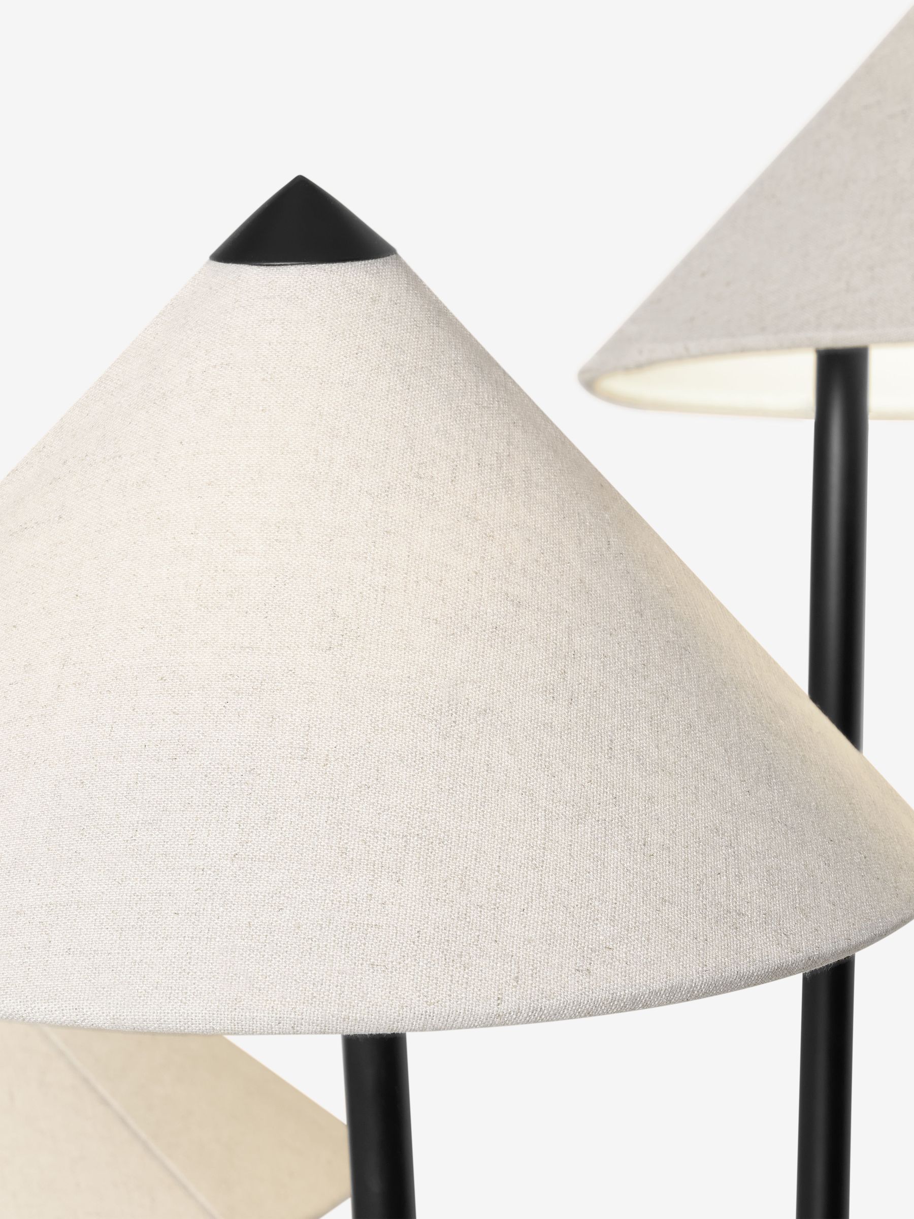 Miko Floor Lamp in Black/Nude - Image 5 of 8
