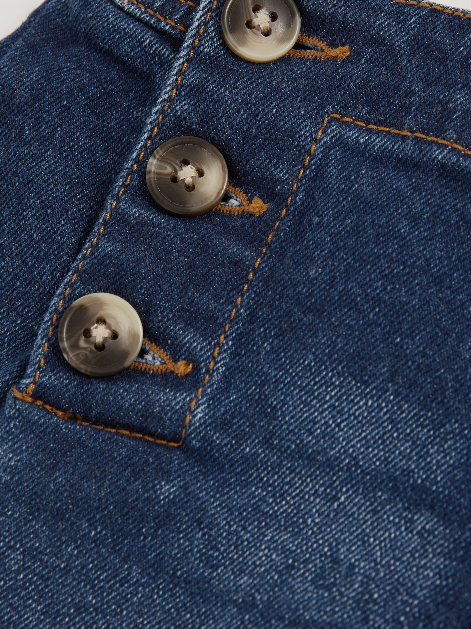 13-14 yrs Straight-Leg Sailor Jeans in Blue - Image 5 of 5