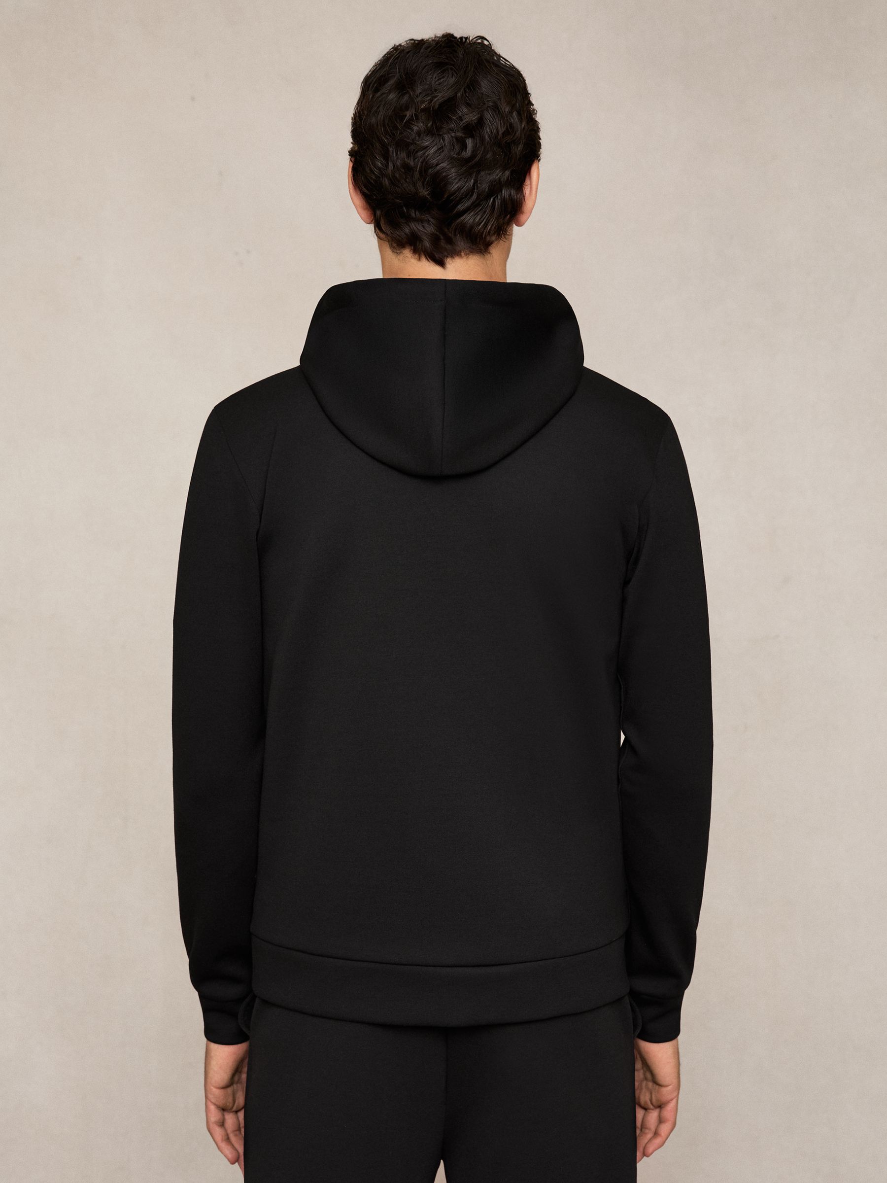 Interlock Zip-Through Hoodie in Black - image 5