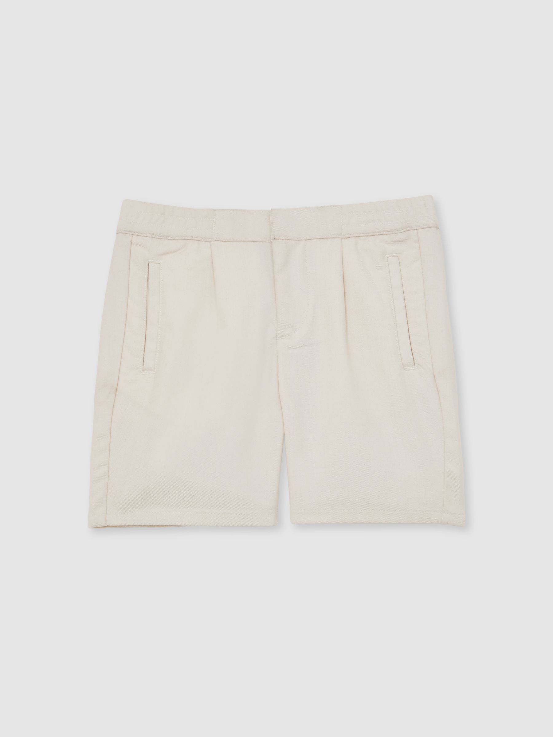 3-9 yrs Relaxed Drawstring Shorts in Off White - Image 2 of 4