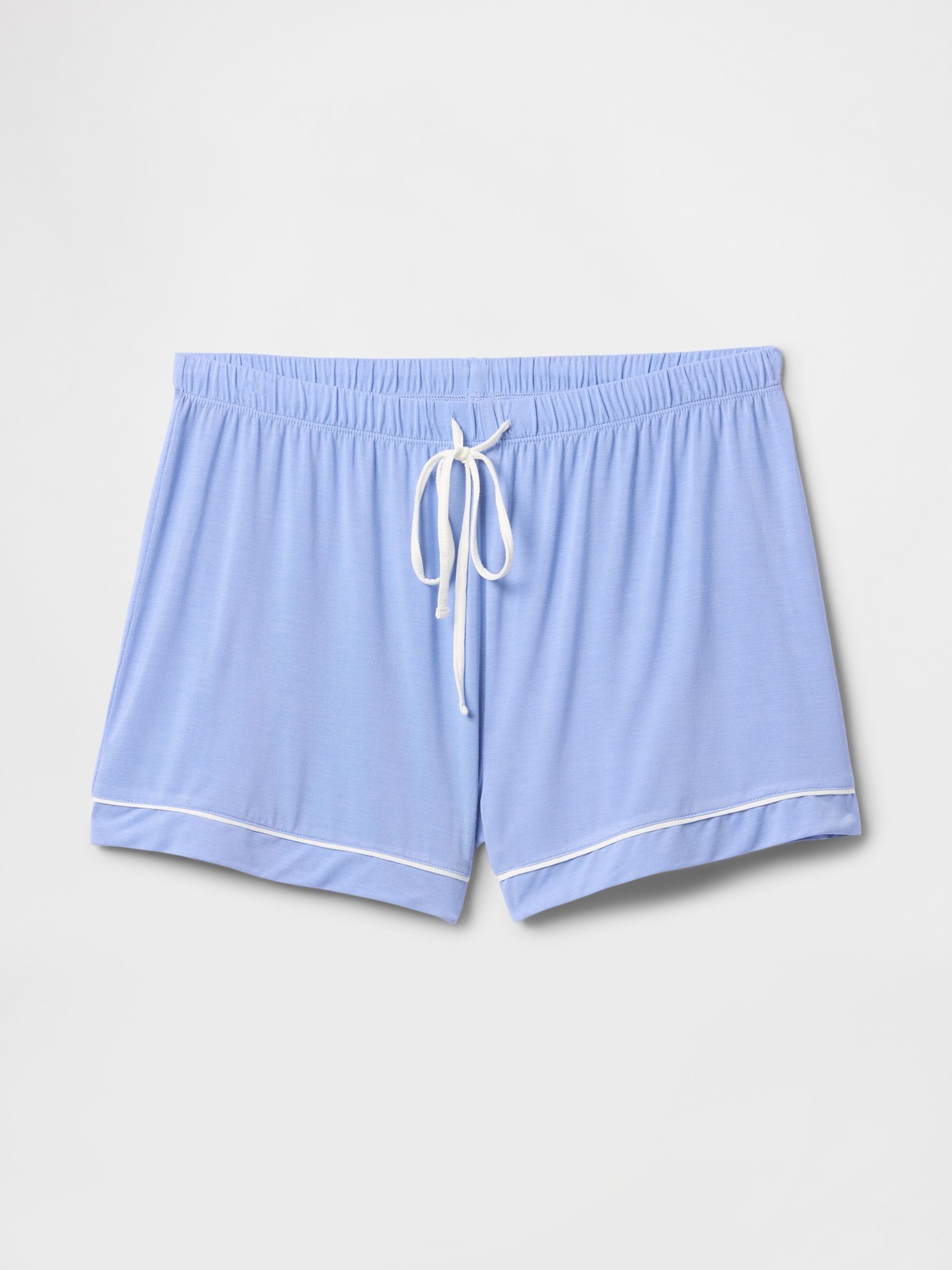 Blue Modal Pyjama Shorts - Image 3 of 3