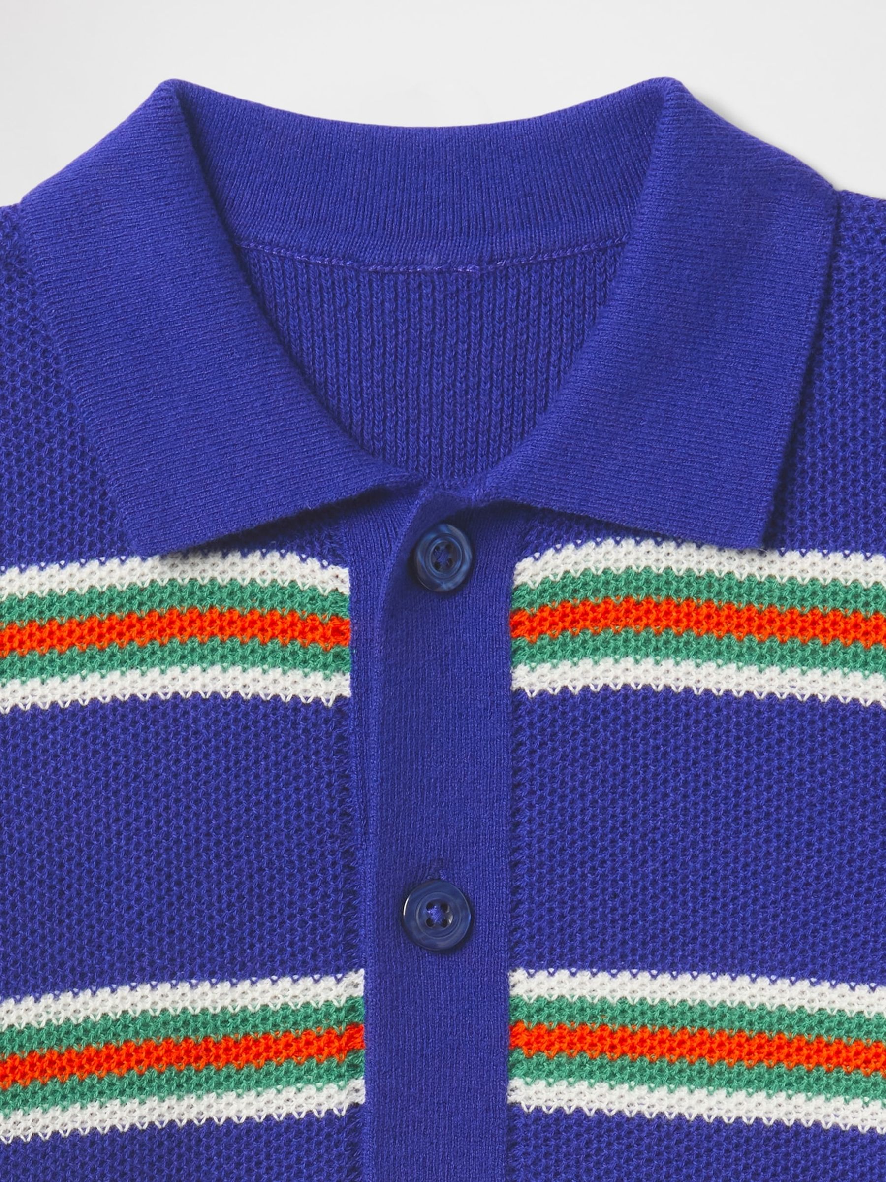 Blue Crochet Cabana Shirt (6mths-5yrs) - Image 4 of 4