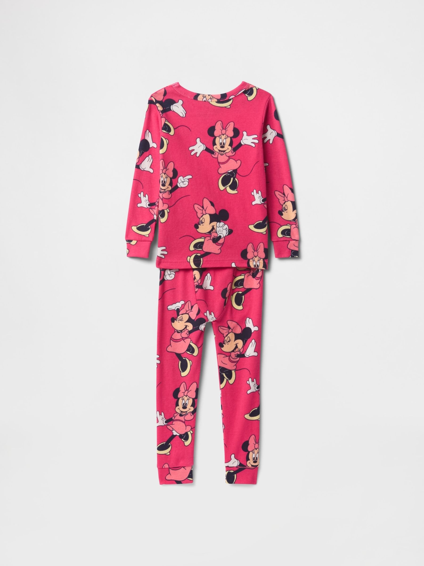 Pink Minnie Mouse Disney Brushed Cotton Long Pyjamas (6mths-5yrs) - Image 2 of 2