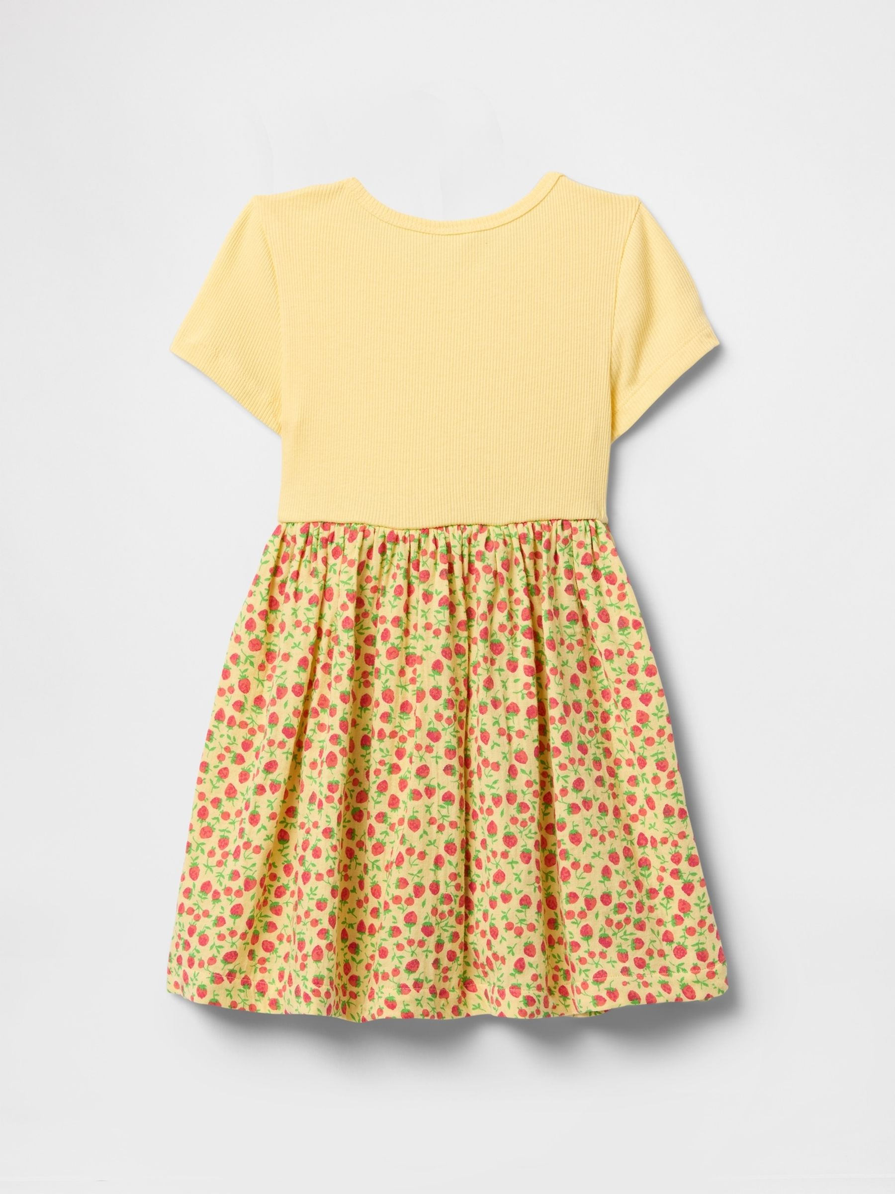 Yellow Floral Skater Dress (6mths-5yrs) - Image 3 of 3