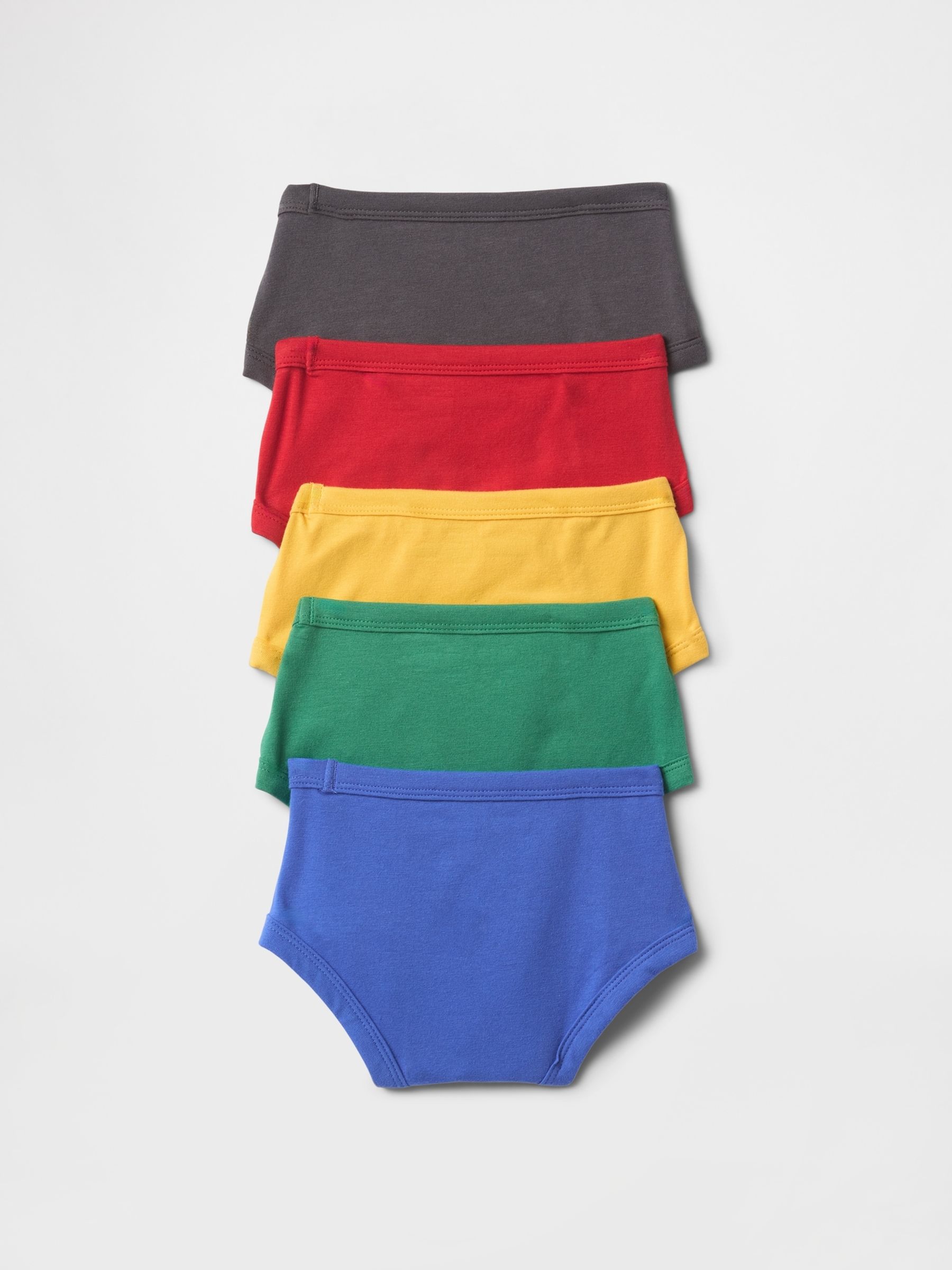 Blue/Yellow/Red/Green/Black Marvel Briefs 5-Pack - Image 2 of 2