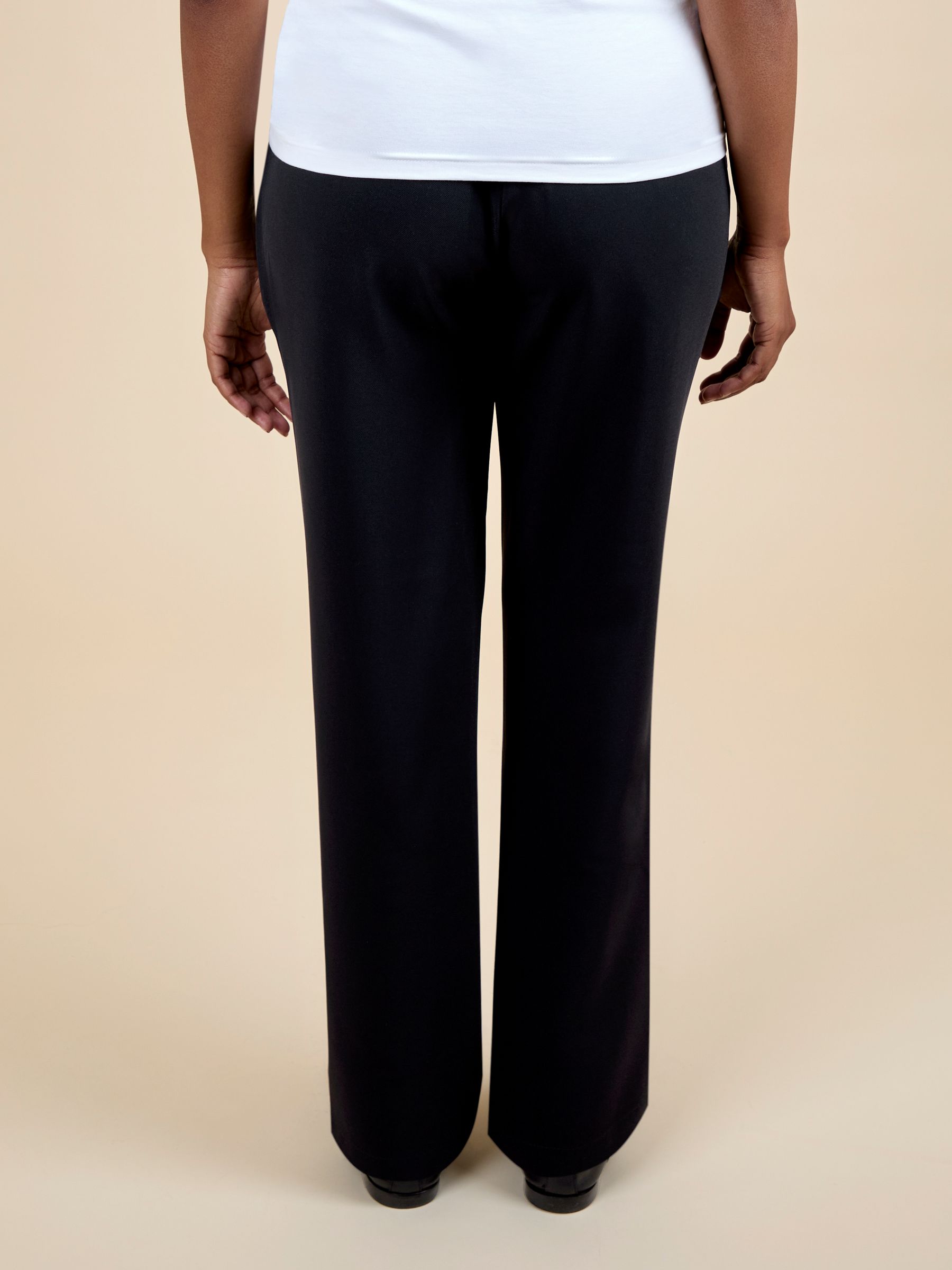 Black Straight Leg Trousers - Image 2 of 5