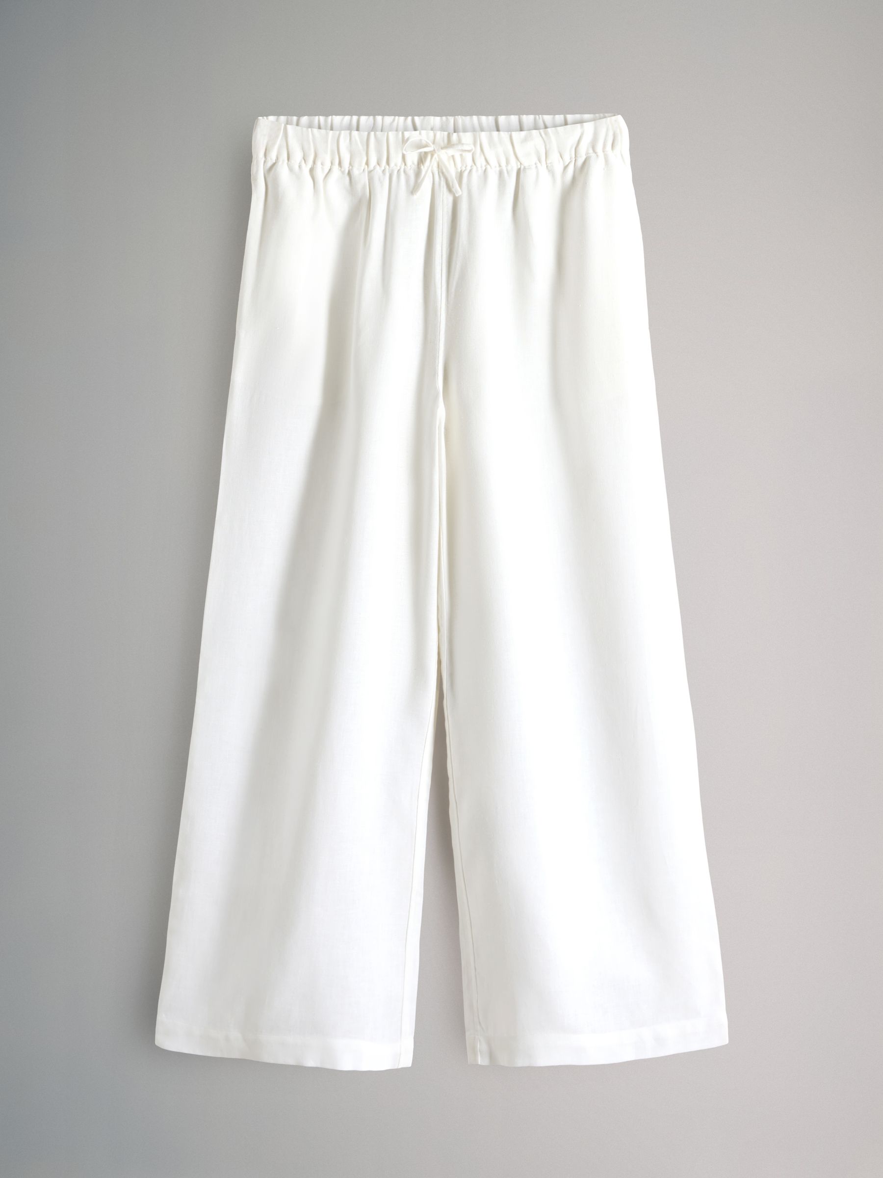 White 2 Pack Linen Blend Shirt and Trousers Set - Image 2 of 5