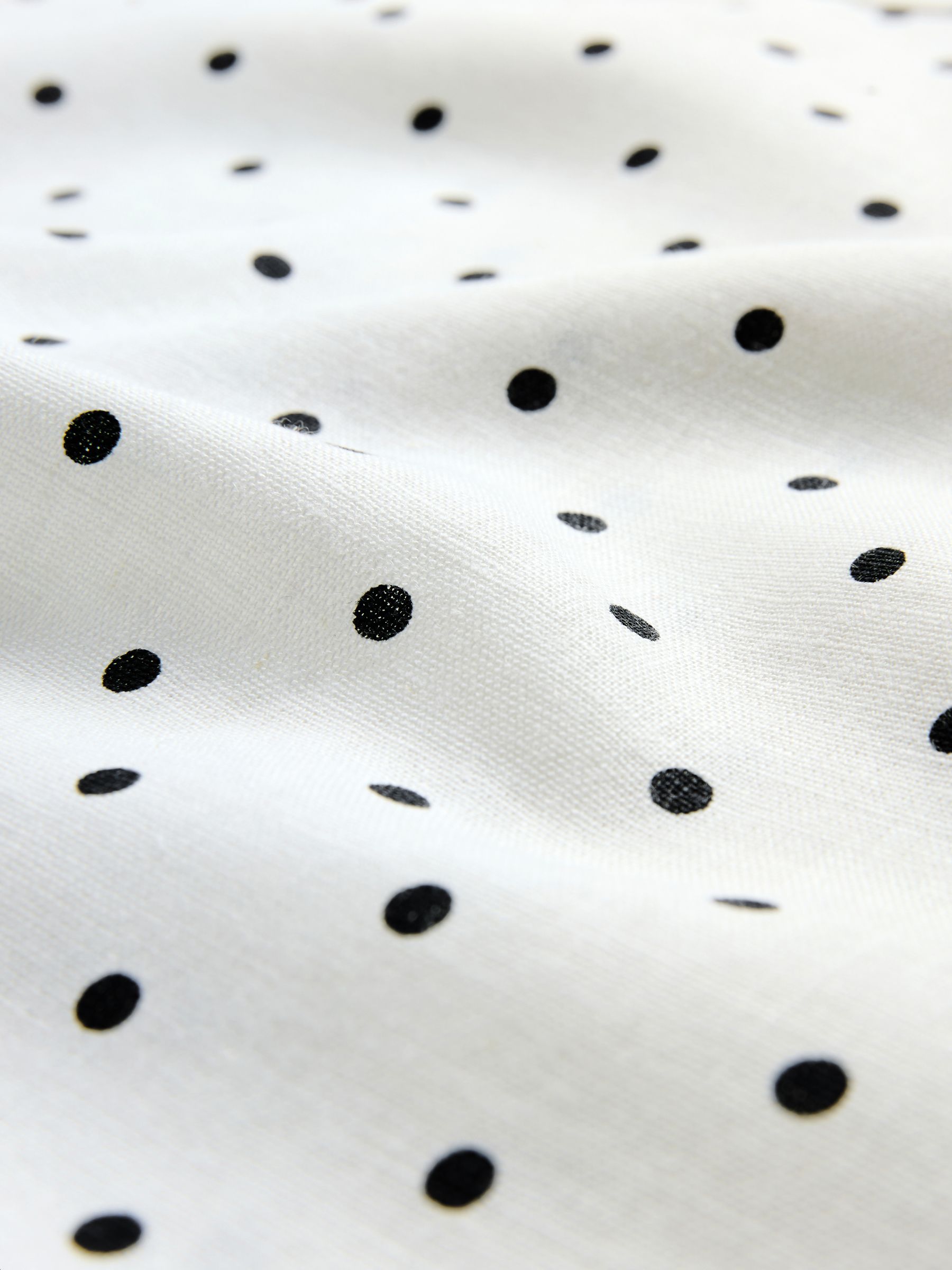 Next Black/White/Spot Piped Linen Blend Shell Tops 3 Pack - Image 5 of 6