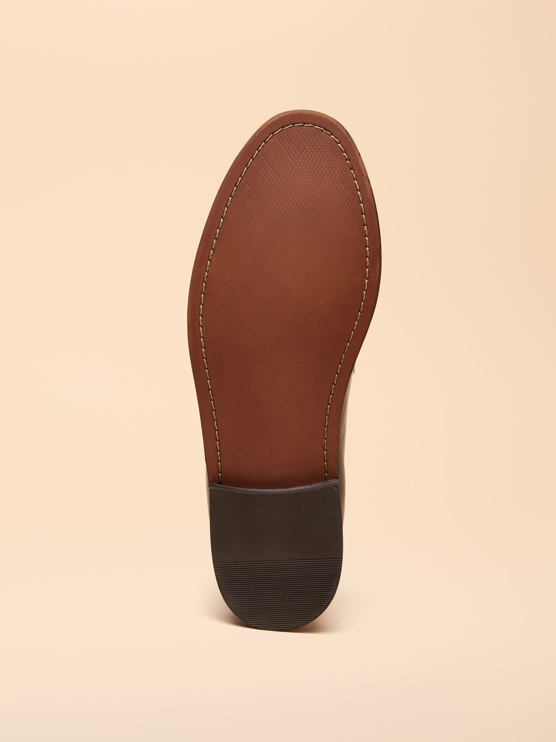 Black Leather Saddle Loafers - Image 4 of 6
