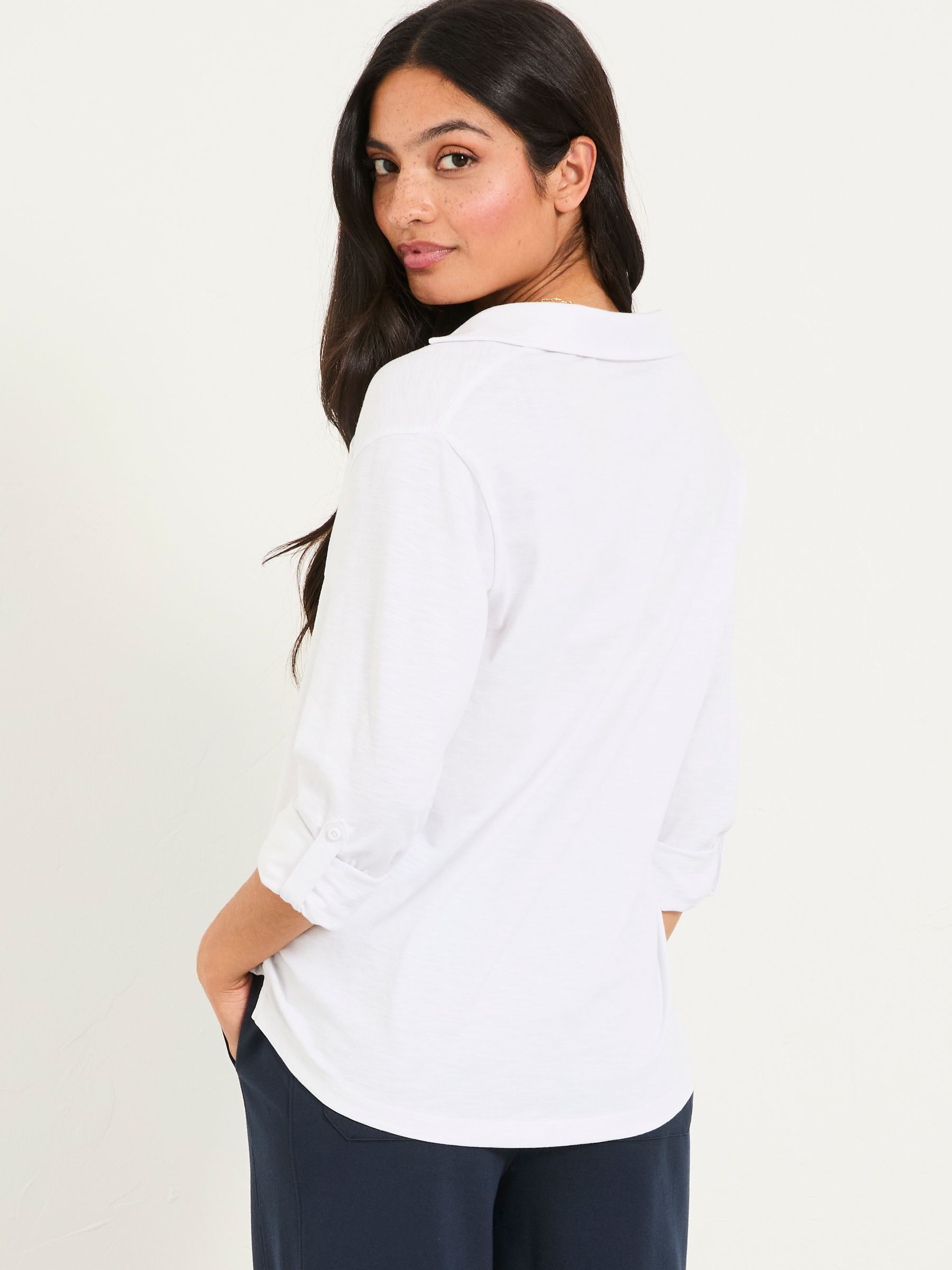 Paige White Jersey Shirt - Image 2 of 5 Paige White Jersey Shirt - Image 2 of 5