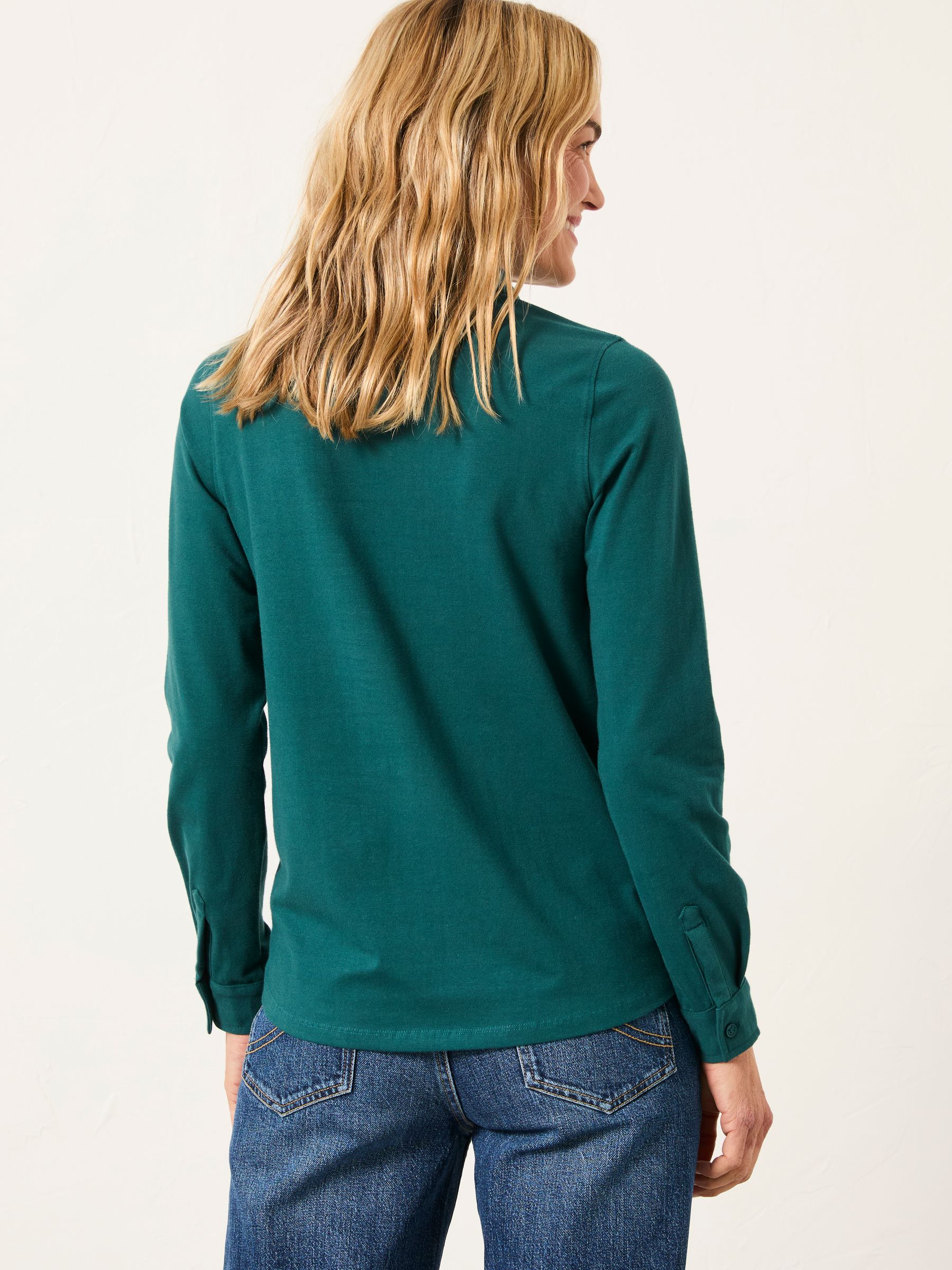 Selby Teal Blue Jersey Shirt - Image 2 of 5