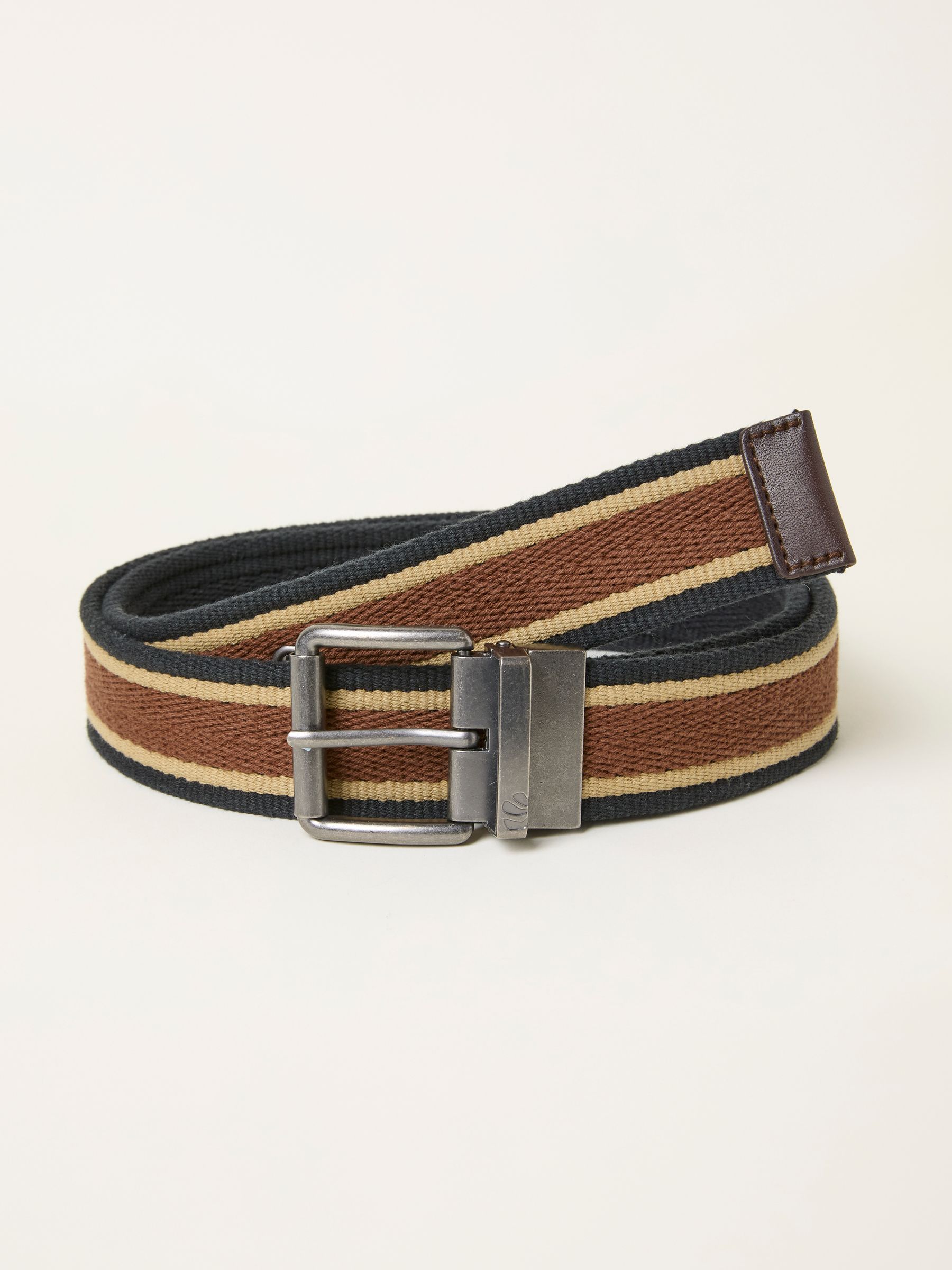 Black Reversible Webbing Belt - Image 1 of 3