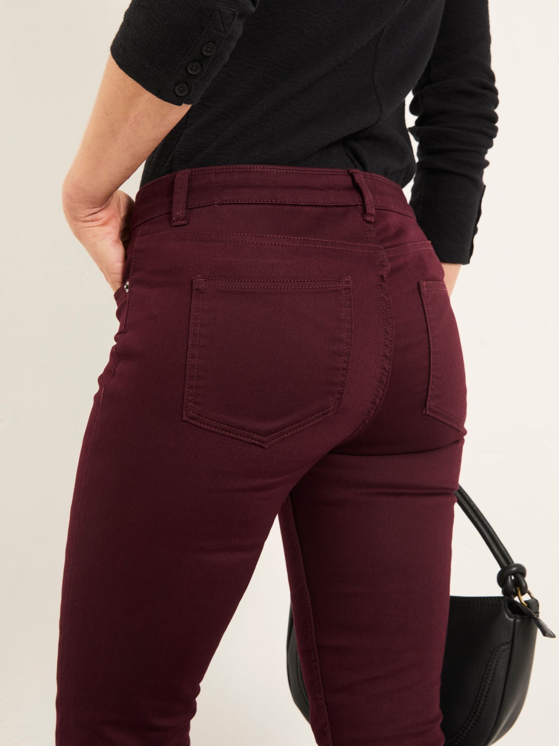 Hayle Burgundy Red Five Pocket Jegging - Image 2 of 6