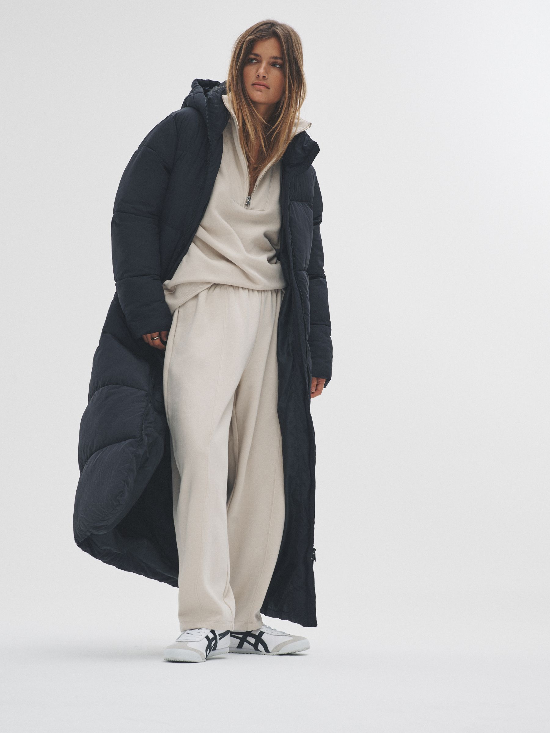 Black - Hooded Longline Padded Maxi Coat - Image 3 of 10