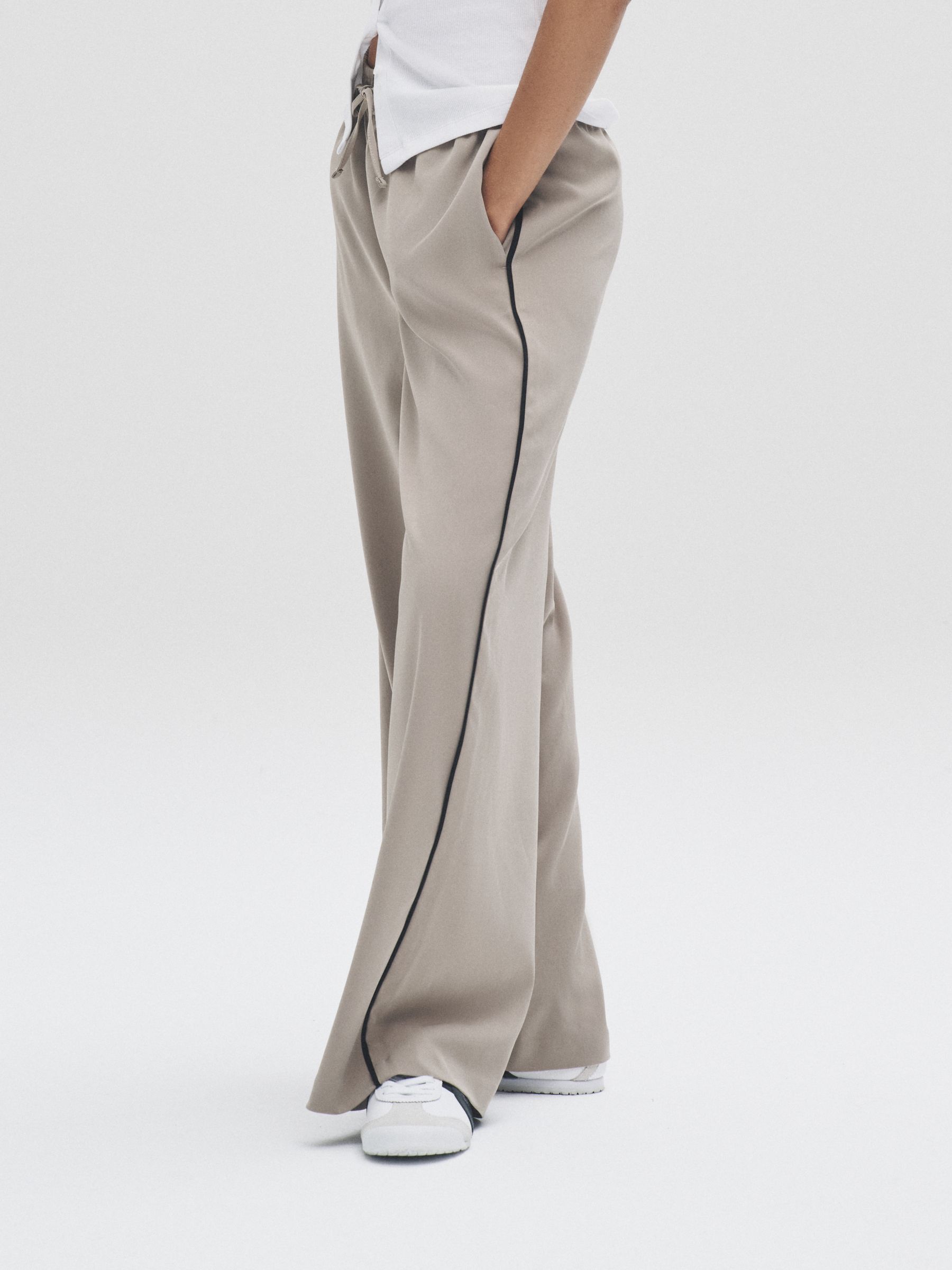 Black/Neutral Taupe - 2 Pack Wide Leg Trousers - Image 3 of 10