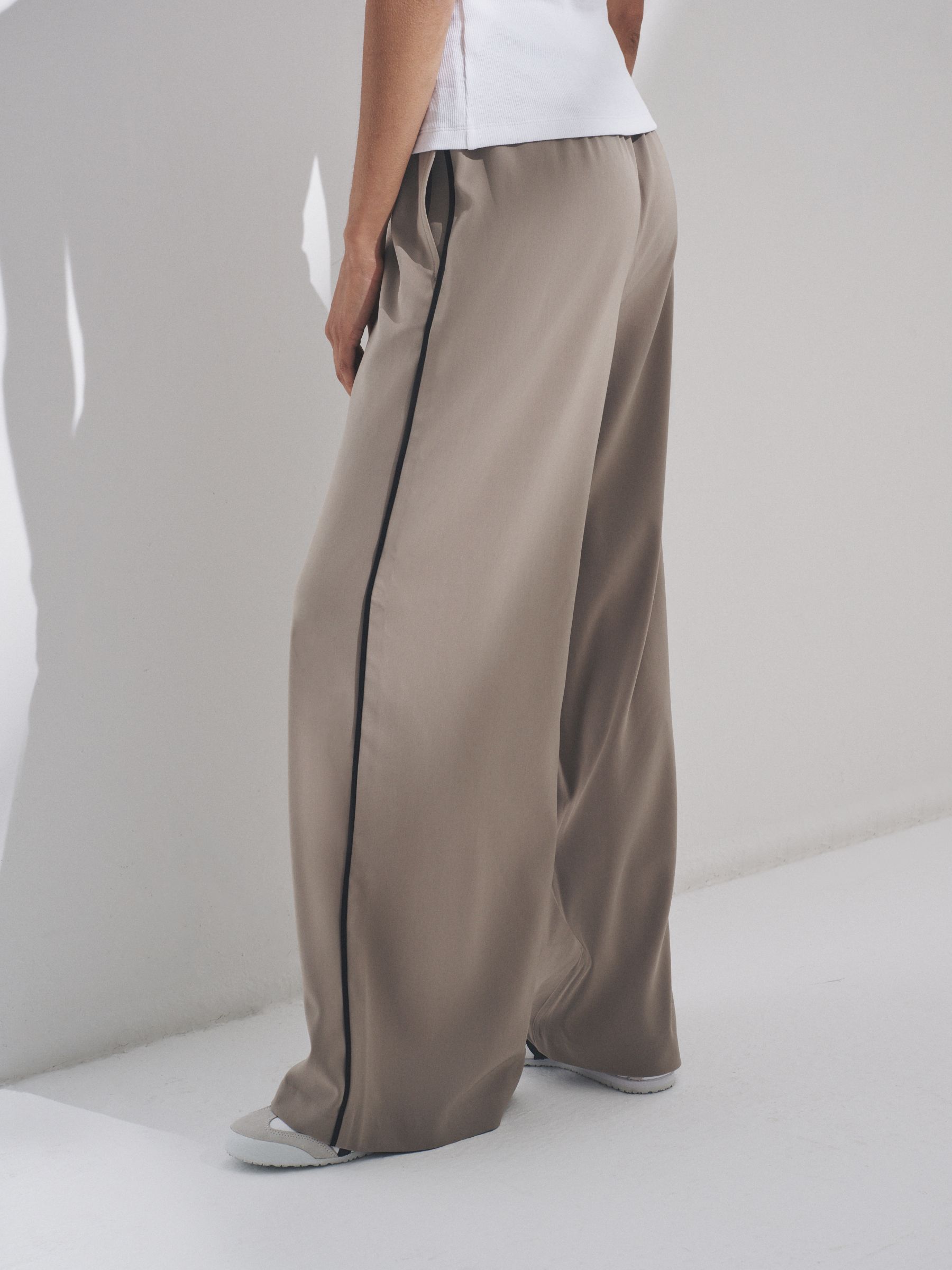 Black/Neutral Taupe - 2 Pack Wide Leg Trousers - Image 5 of 10
