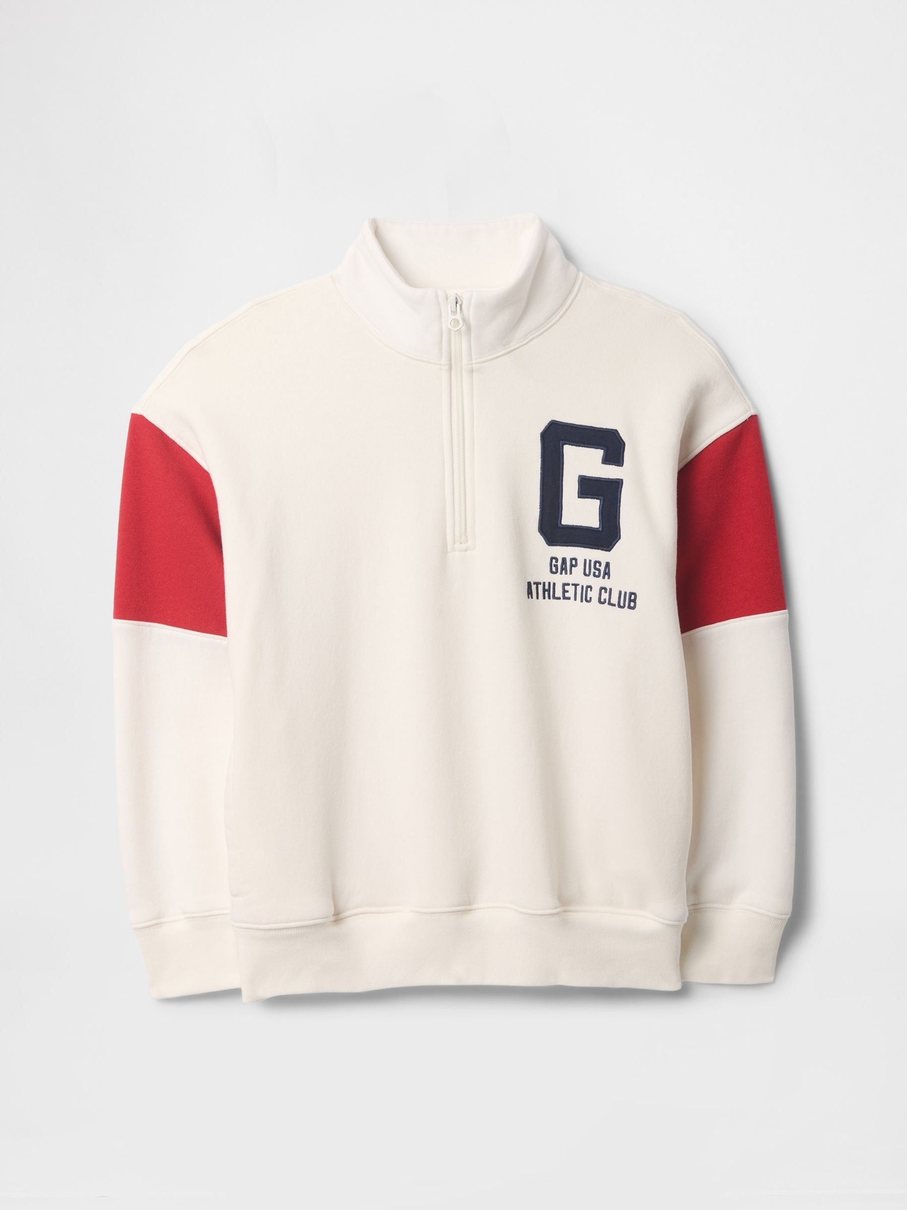 Cream Vintage Soft Half-Zip Logo Pullover (4-13yrs) - Image 4 of 4