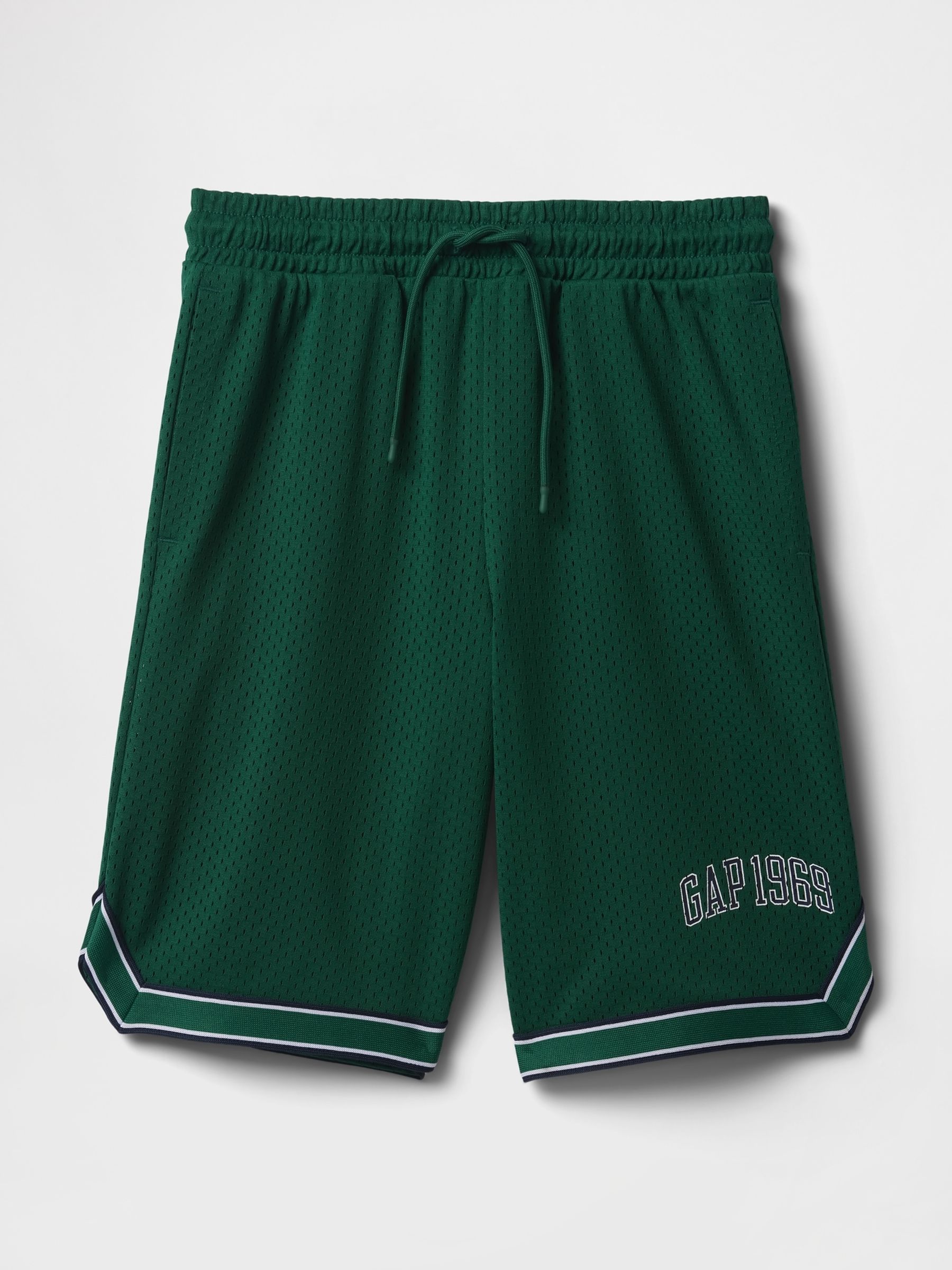 Green Mesh Pull On Shorts (4-13yrs) - Image 4 of 5