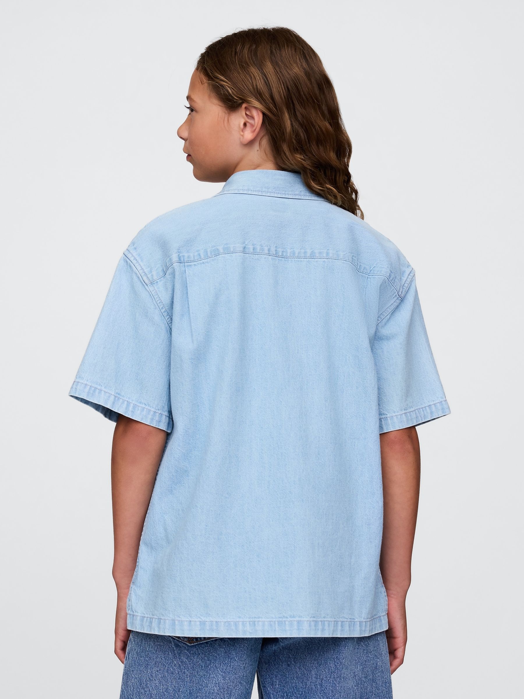 Blue Denim Shirt (4-13yrs) - Image 2 of 5