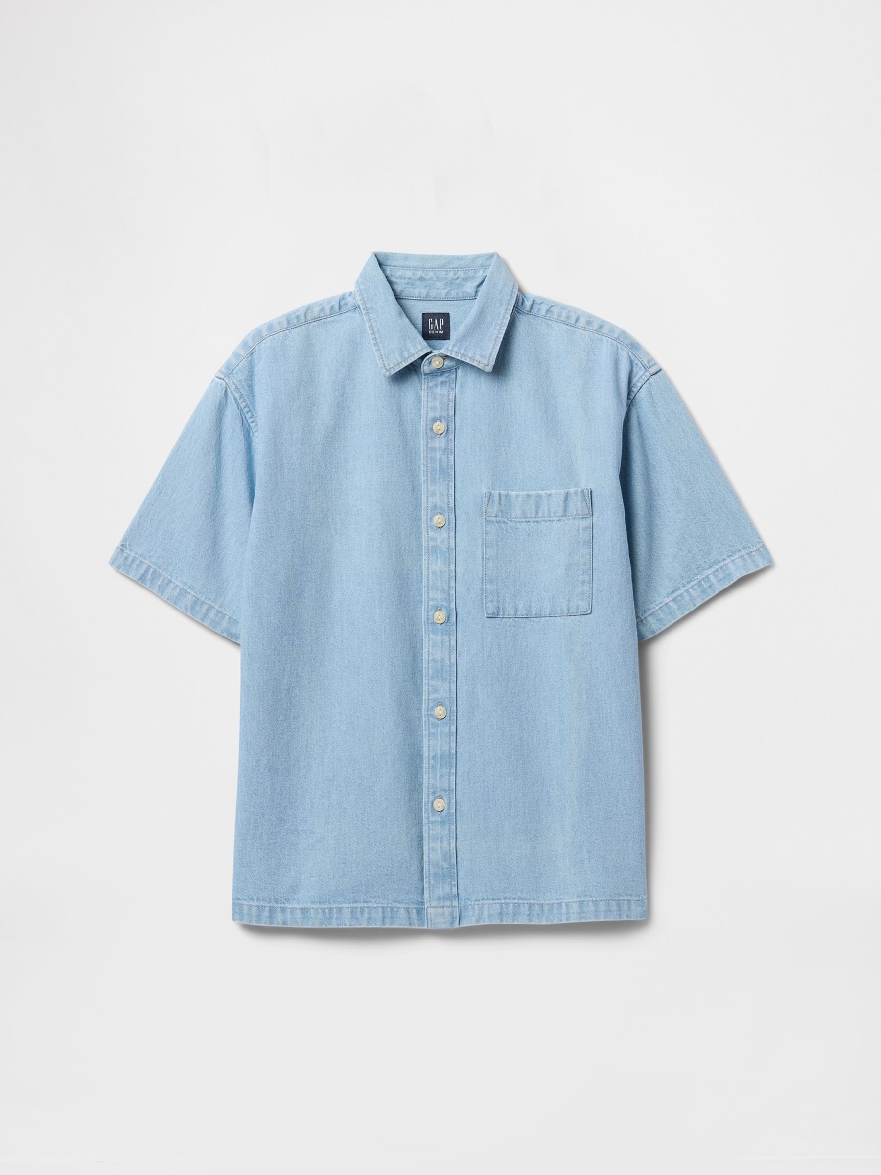 Blue Denim Shirt (4-13yrs) - Image 4 of 5