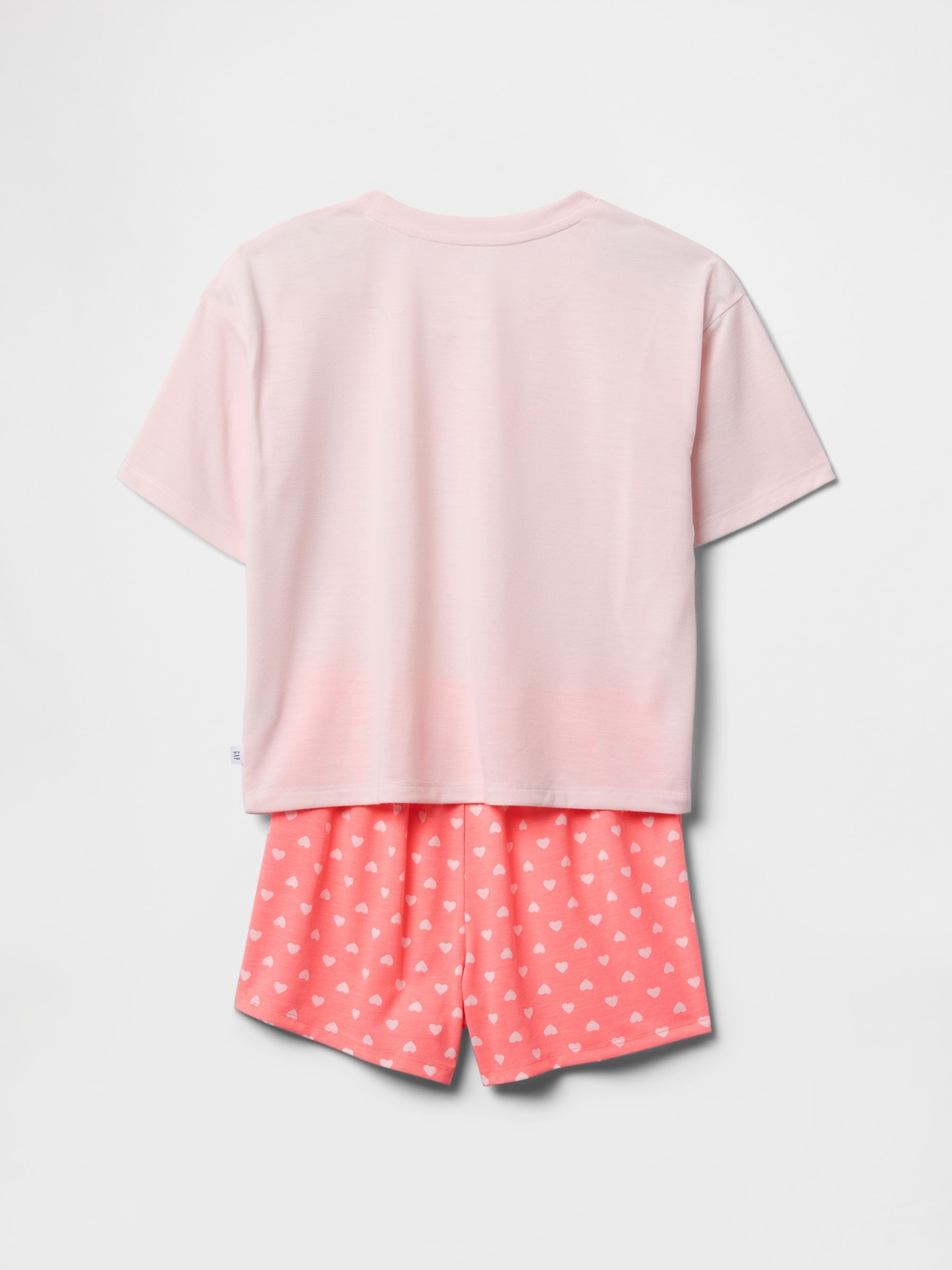 Pink Heart Pointelle Short Pyjamas (6-13yrs) - Image 2 of 3