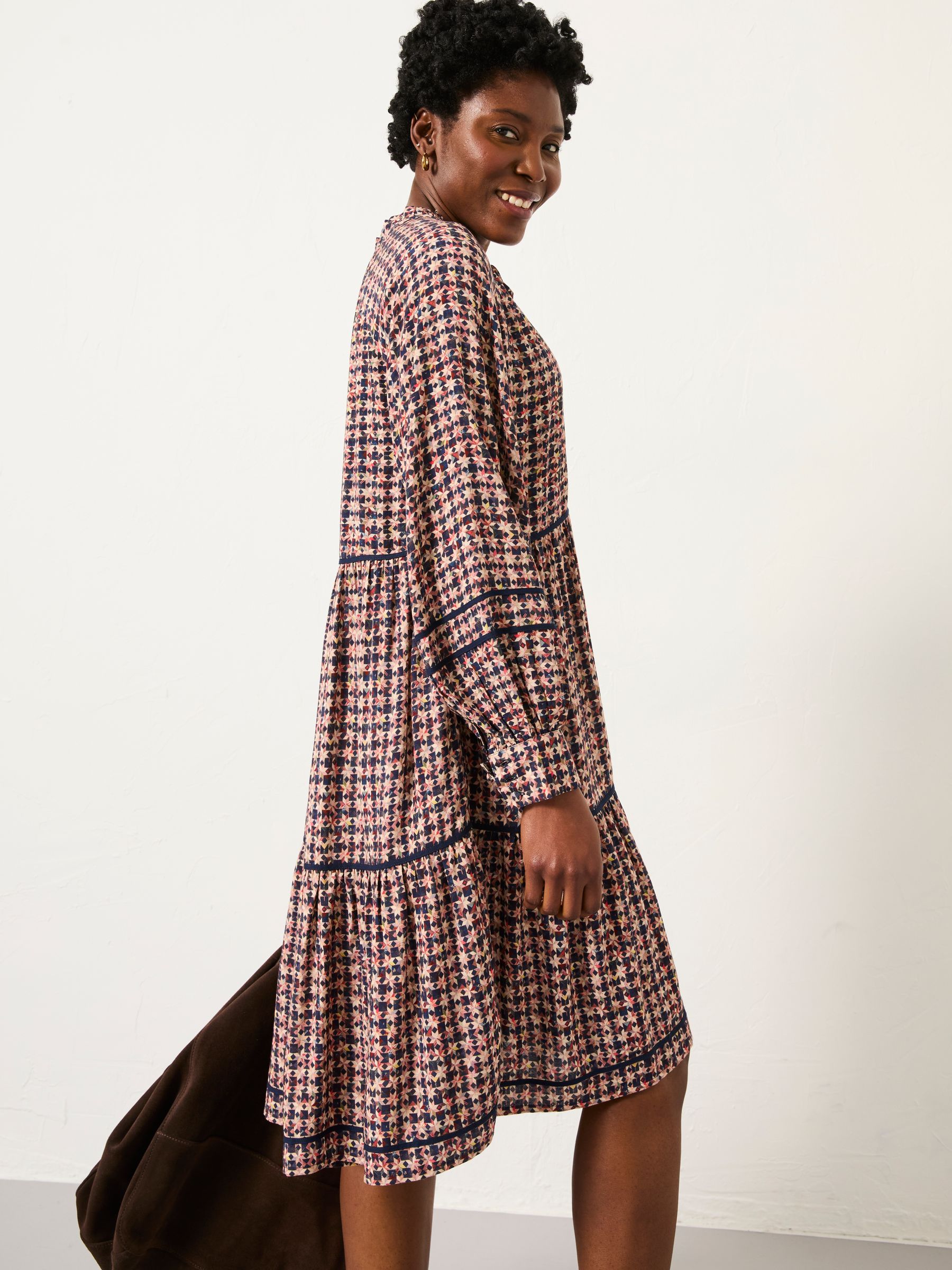 Multi Petite Stirling Midi Dress - Image 3 of 7
