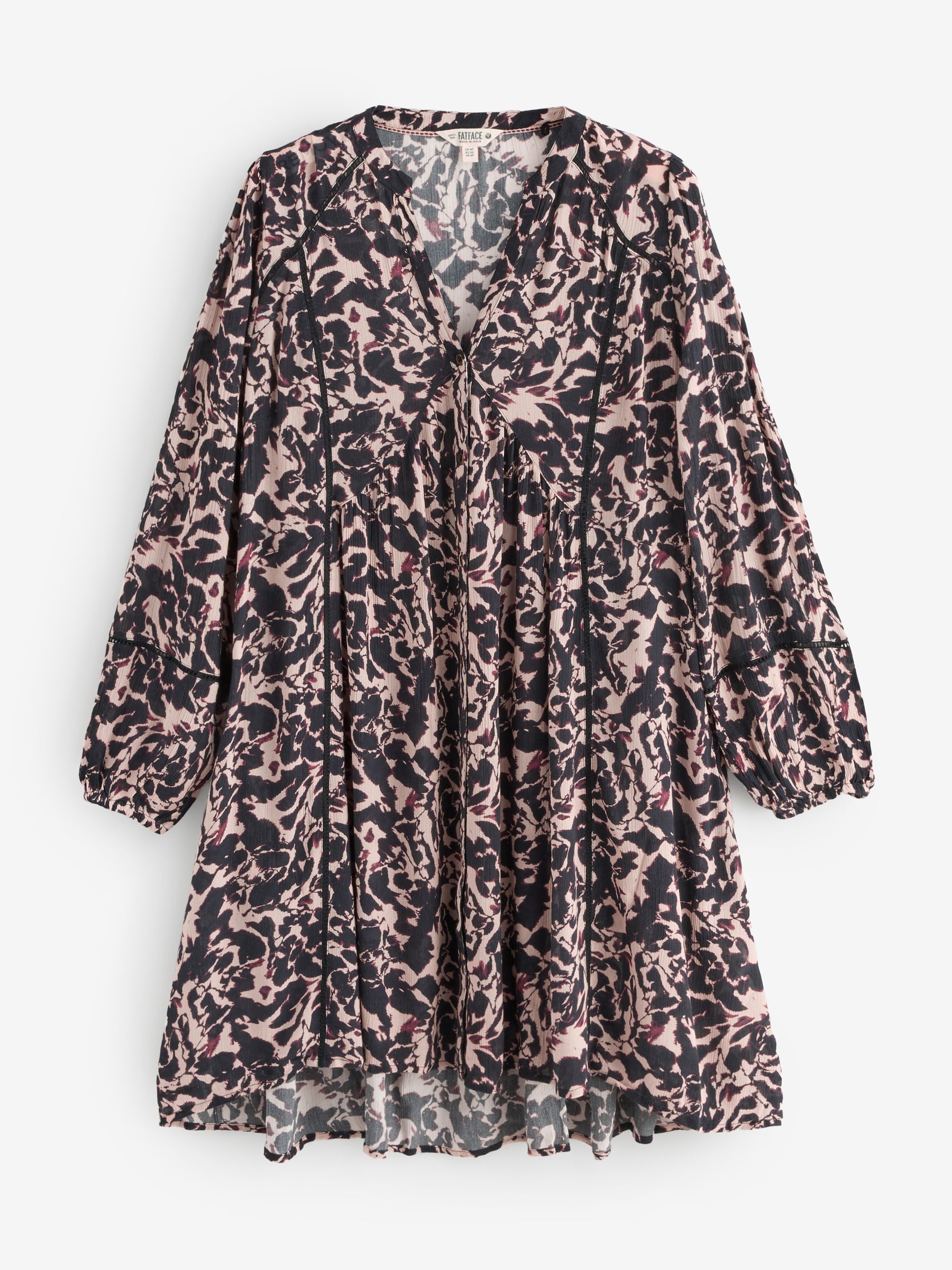 Steph Black Animal Swirl Petite Dress - Image 1 of 1