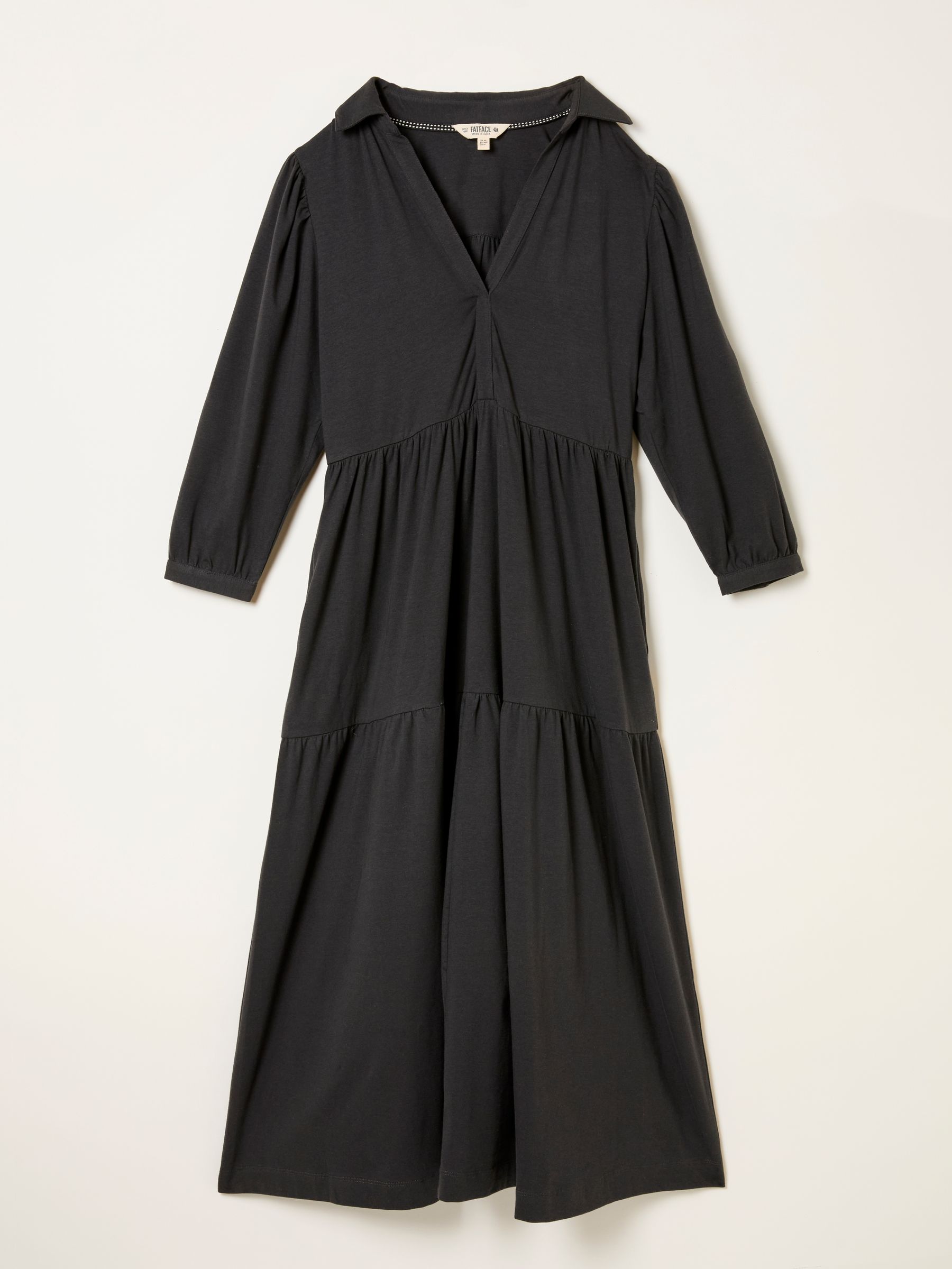 Lola Charcoal Grey Petite Jersey Midi Dress - Image 1 of 1
