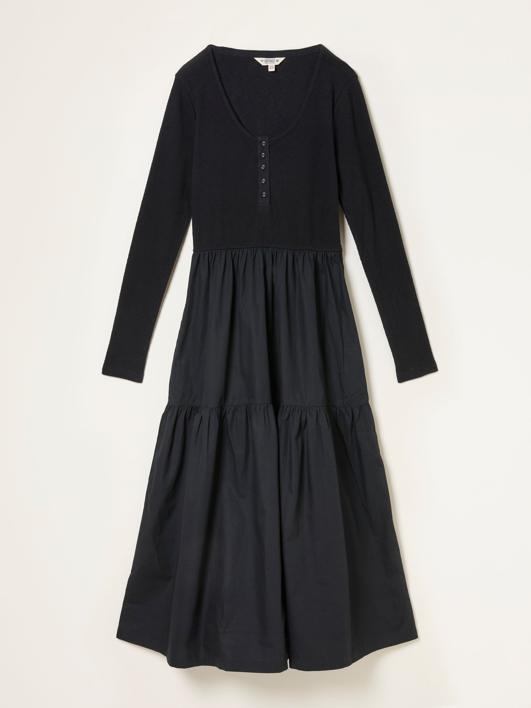 Louise Black Petite Jersey Woven Dress - Image 5 of 5