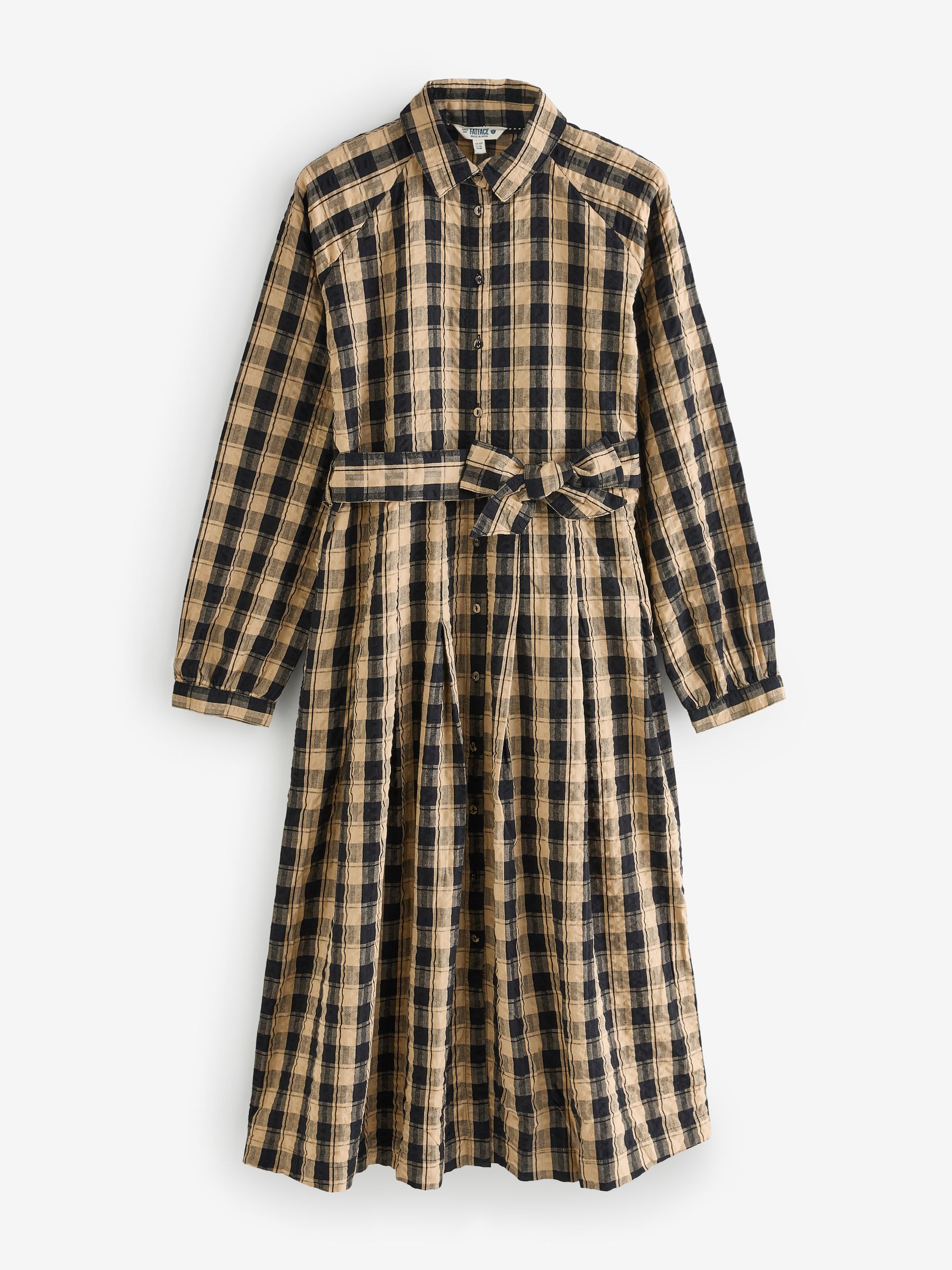Ally Black Petite Check Shirt Dress - Image 1 of 1
