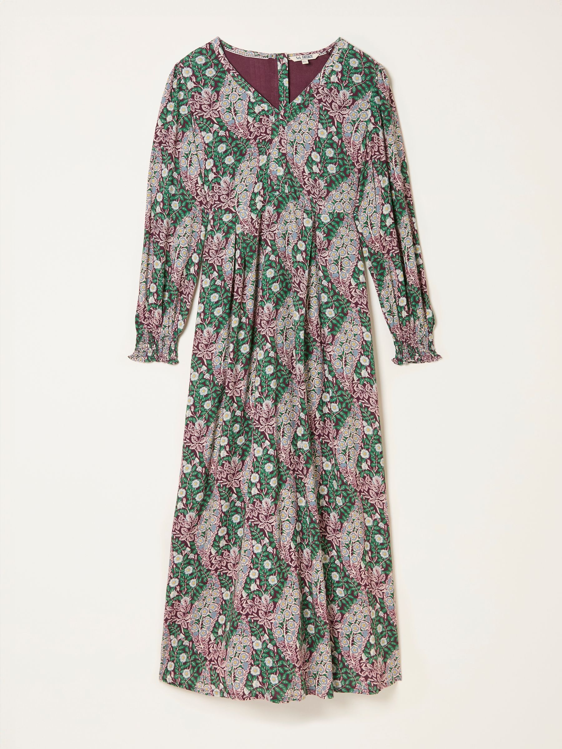 Multi Petite Japanese Rose Midi Dress - Image 6 of 6