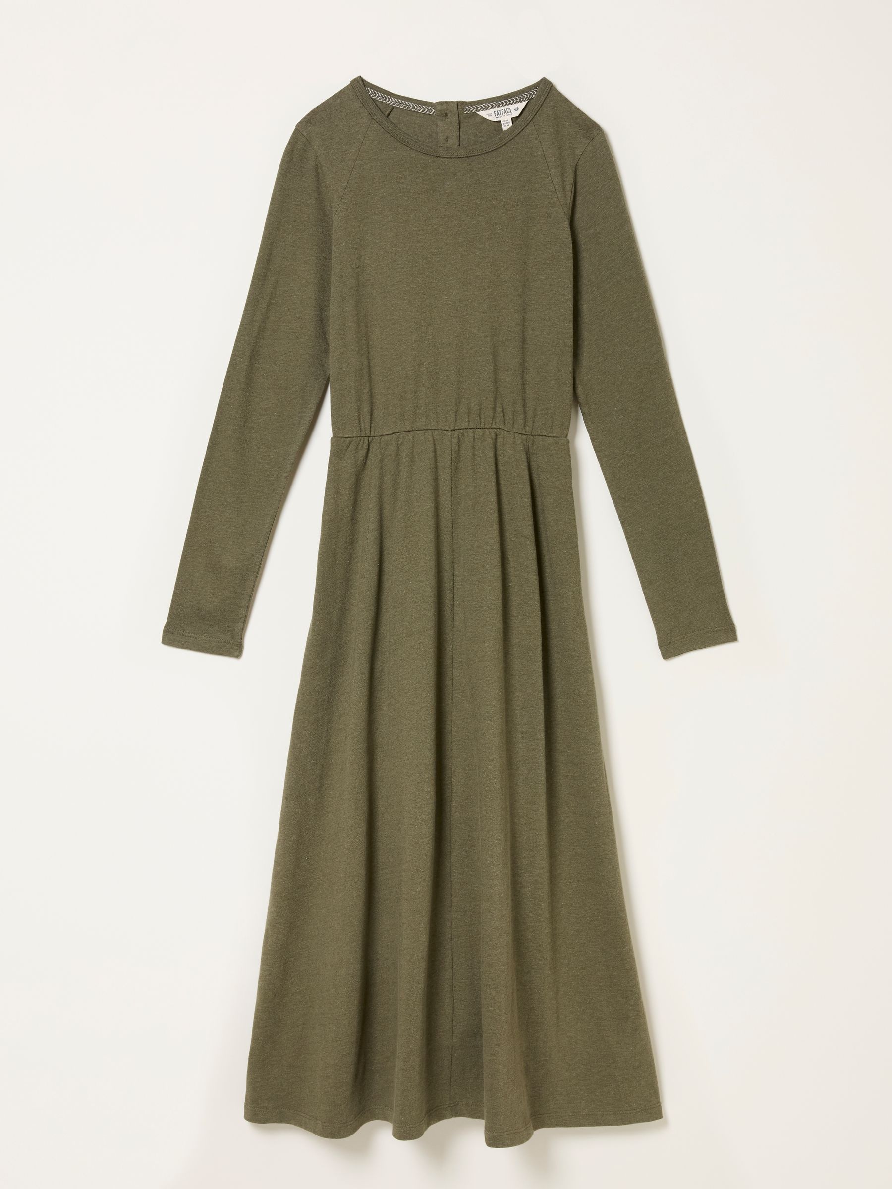 Jonie Olive Green Petite Jersey Midi Dress - Image 6 of 6