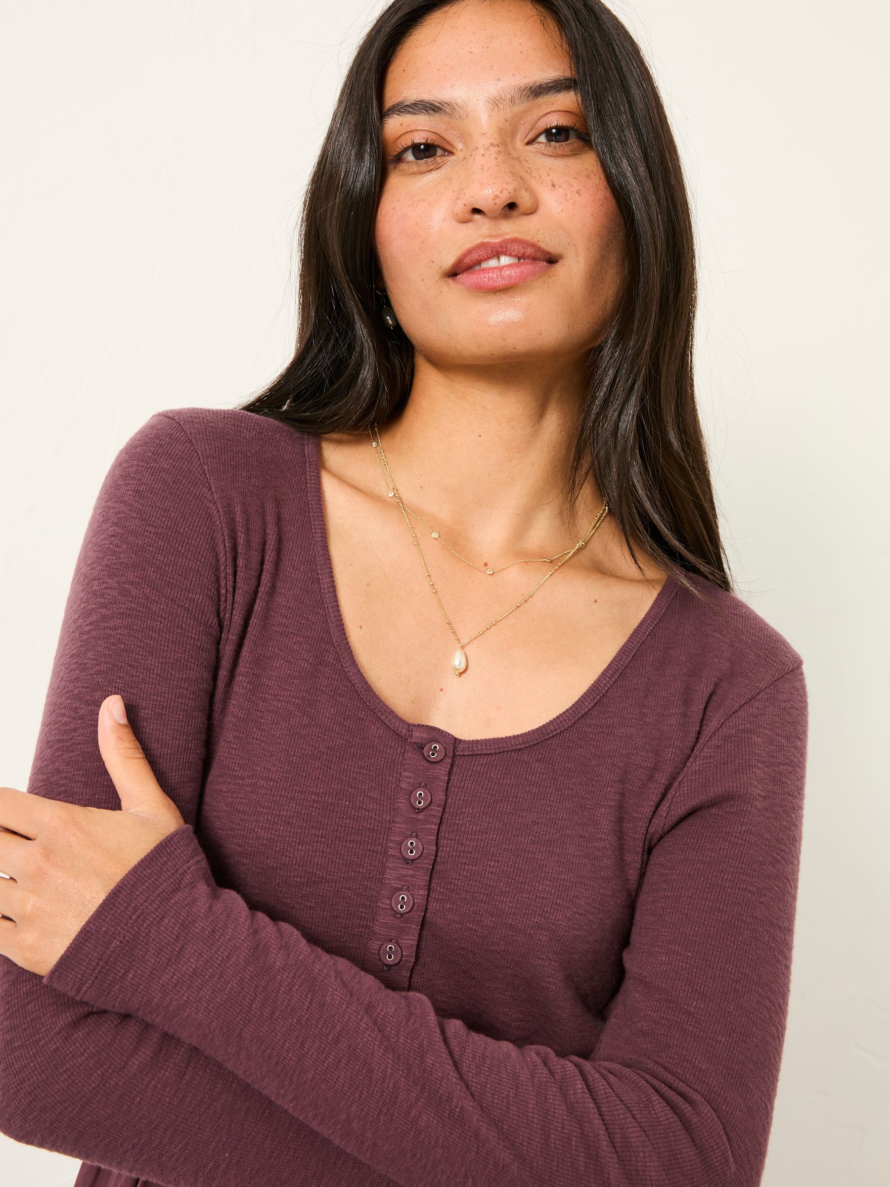 Louise Dusky Purple Petite Jersey Woven Midi Dress - Image 3 of 5