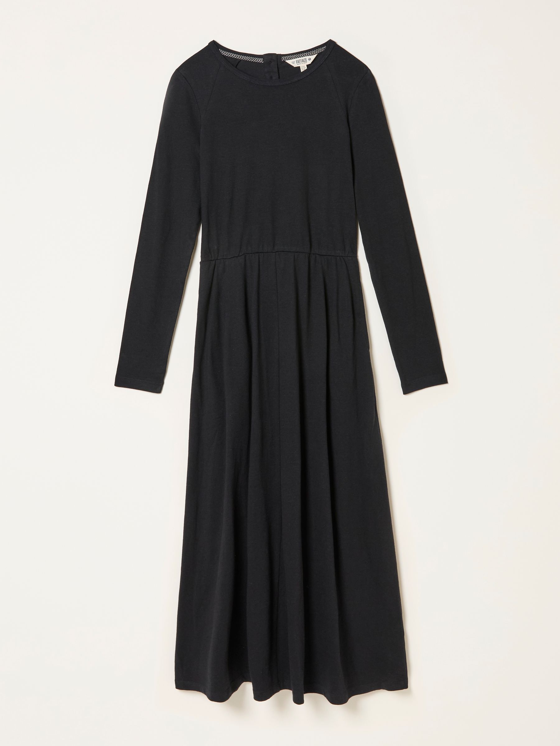 Jonie Black Petite Jersey Midi Dress | FatFace USA