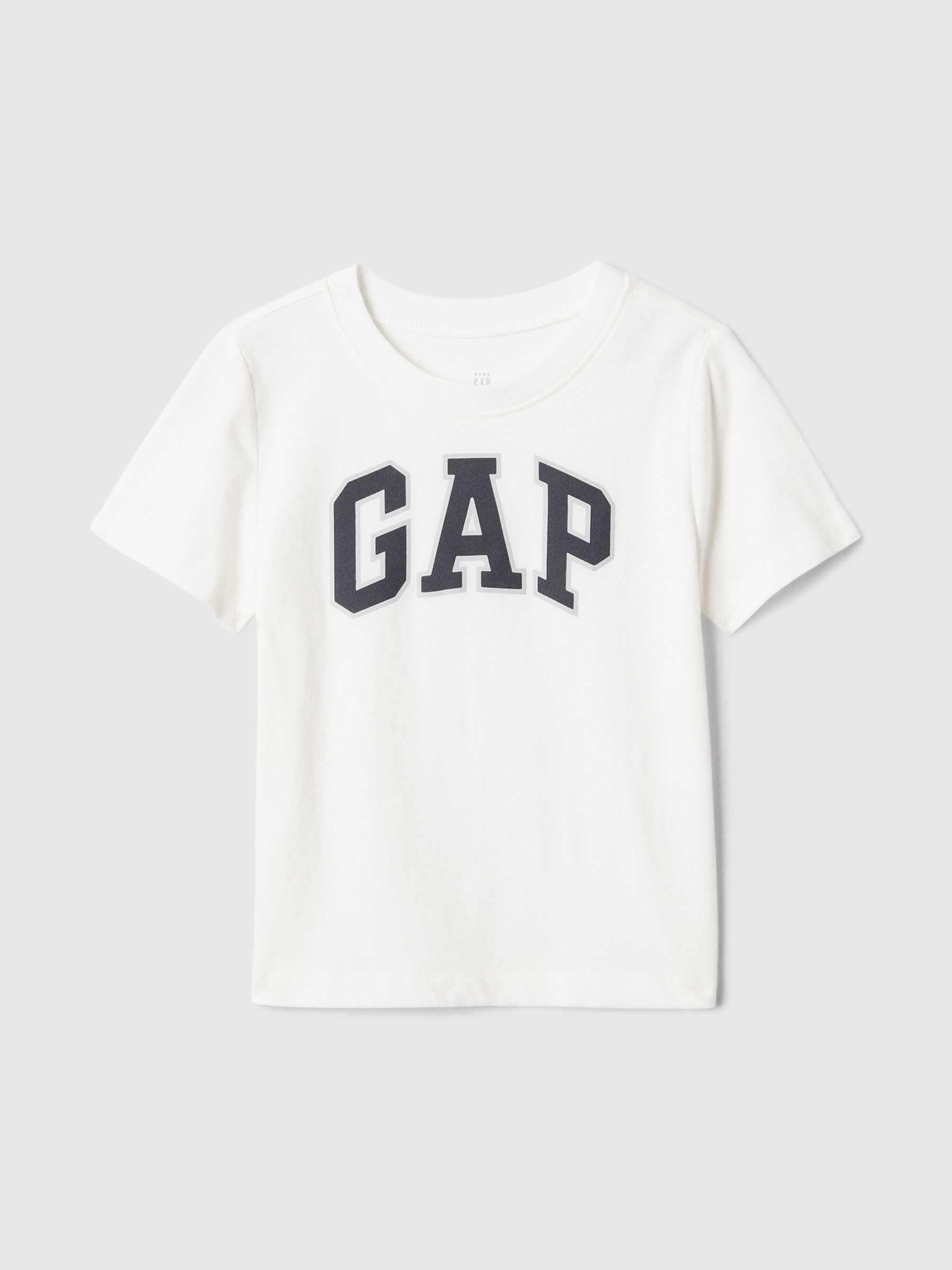 White Logo Short Sleeve Crew Neck T-Shirt (Newborn-5yrs) - Image 1 of 3