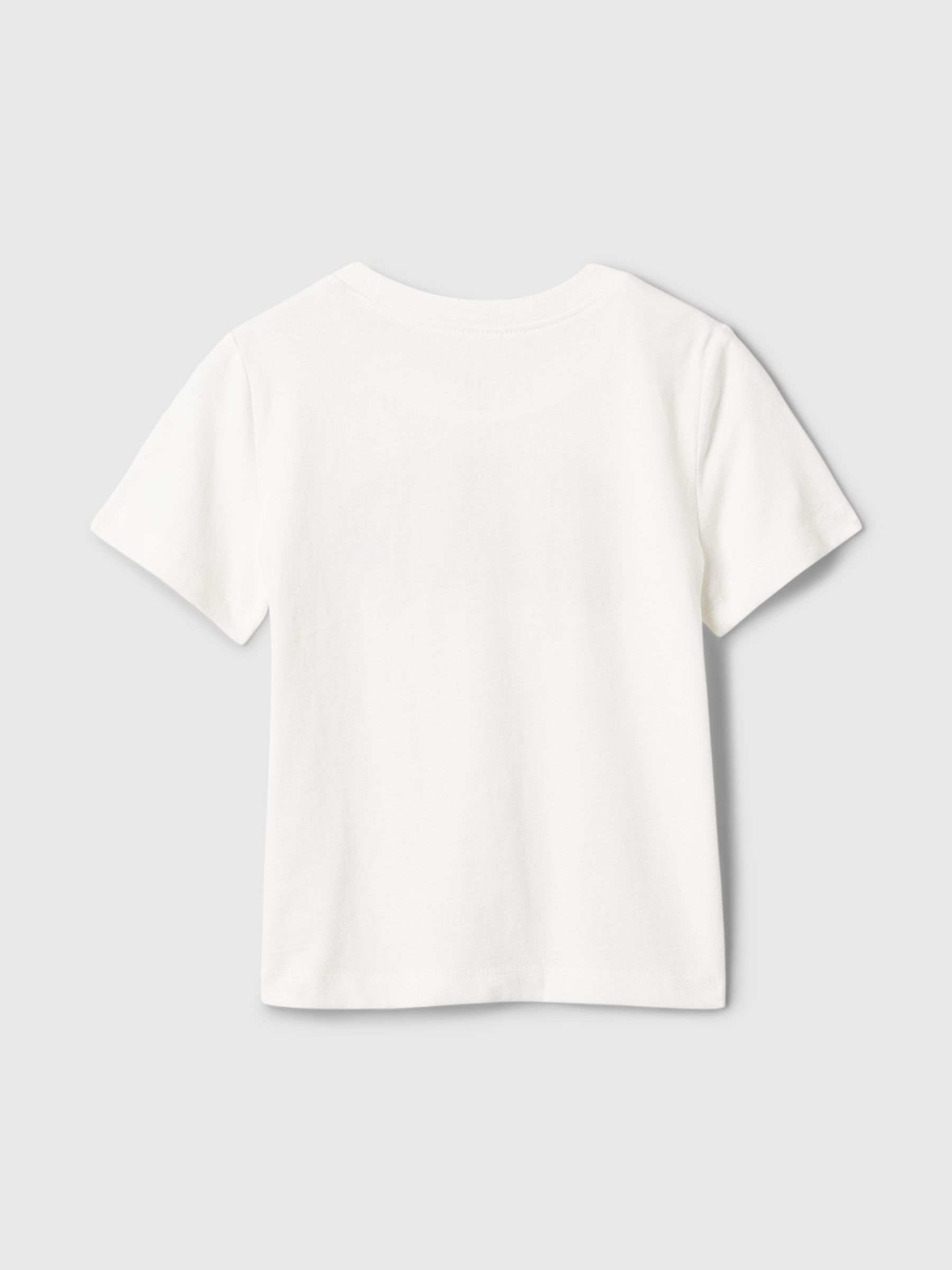 White Logo Short Sleeve Crew Neck T-Shirt (Newborn-5yrs) - Image 2 of 3