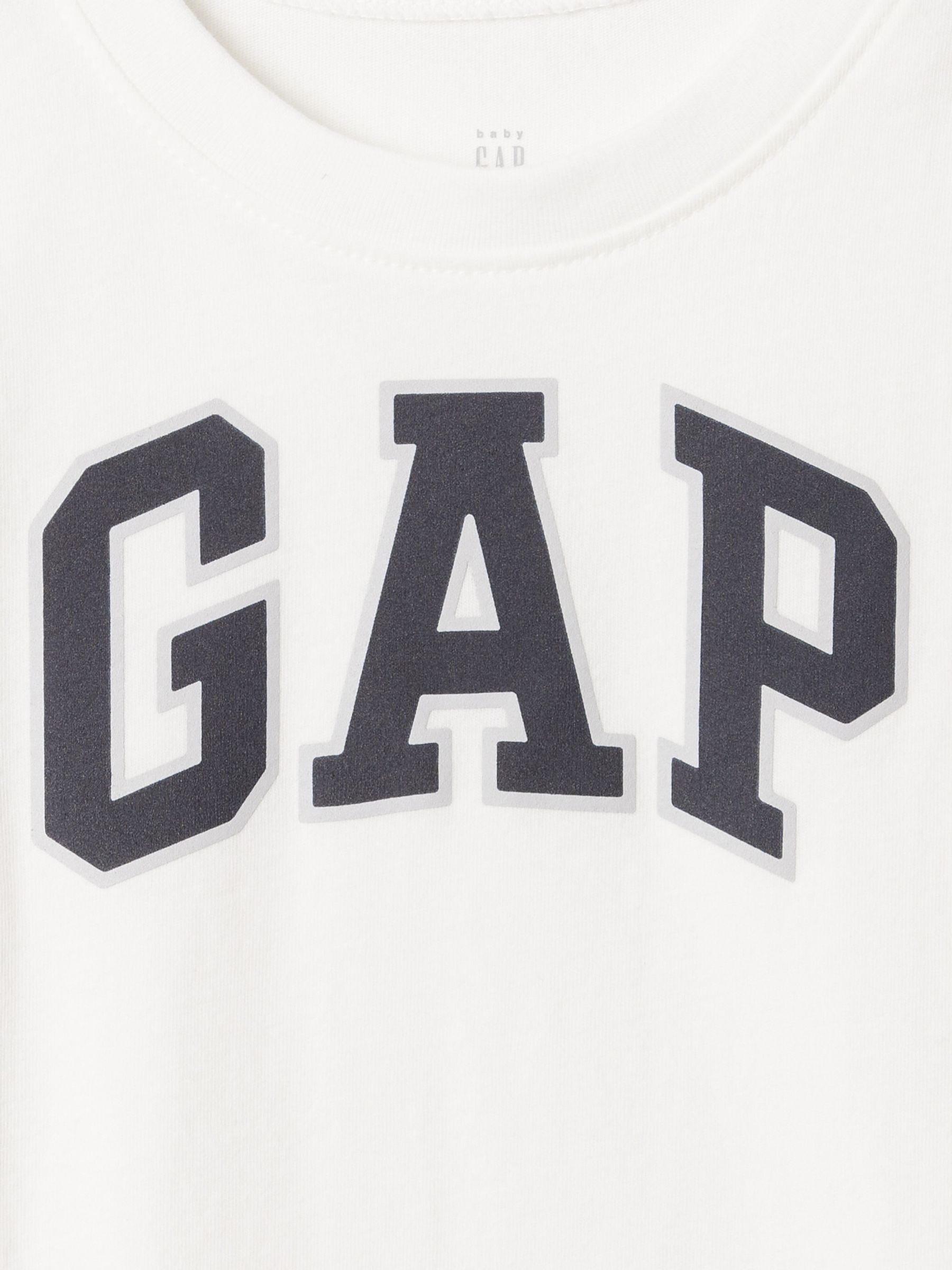 White Logo Short Sleeve Crew Neck T-Shirt (Newborn-5yrs) - Image 3 of 3