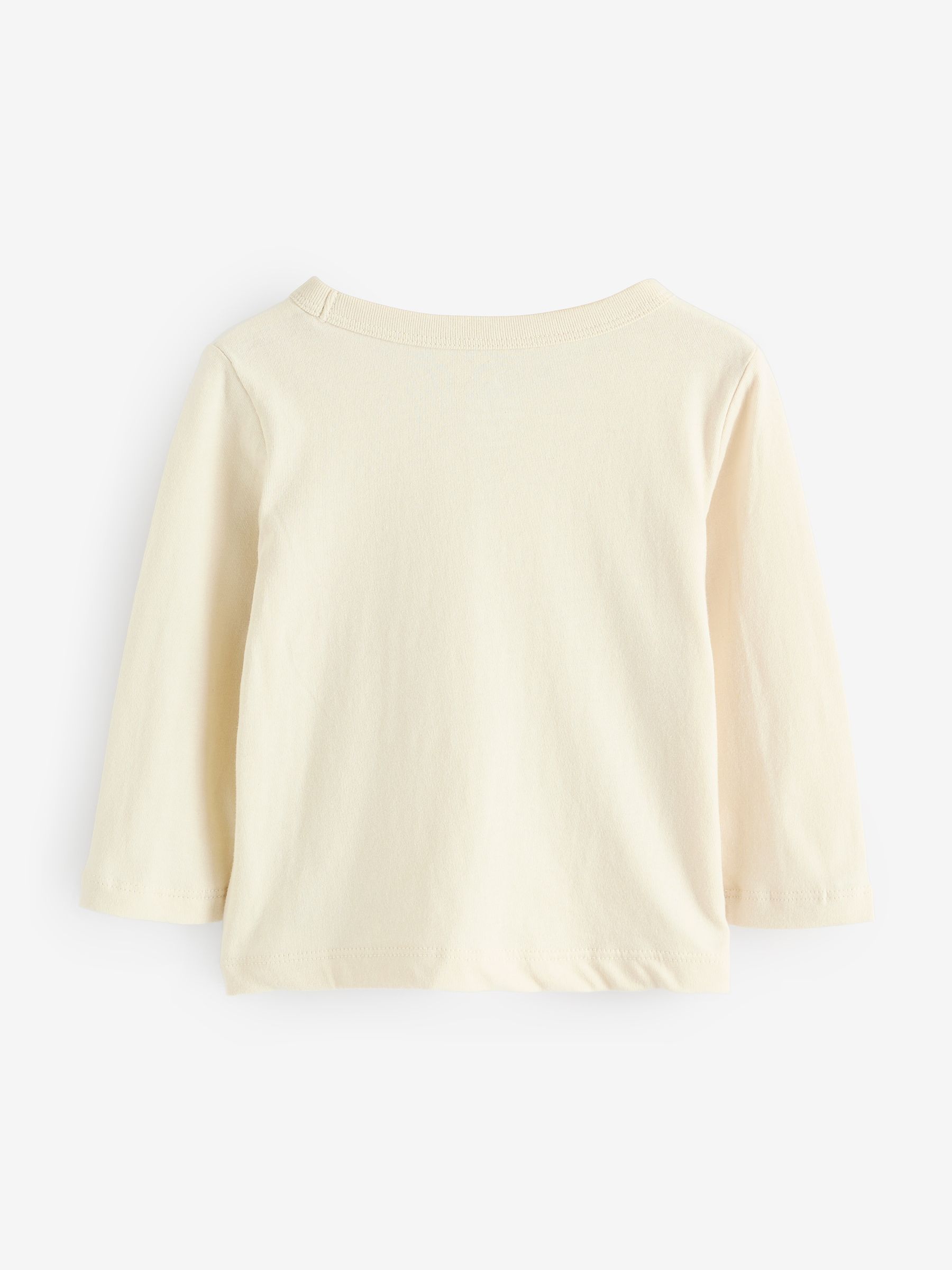 Beige Logo Long Sleeve Graphic T-Shirt (6mths-5yrs) - Image 2 of 5