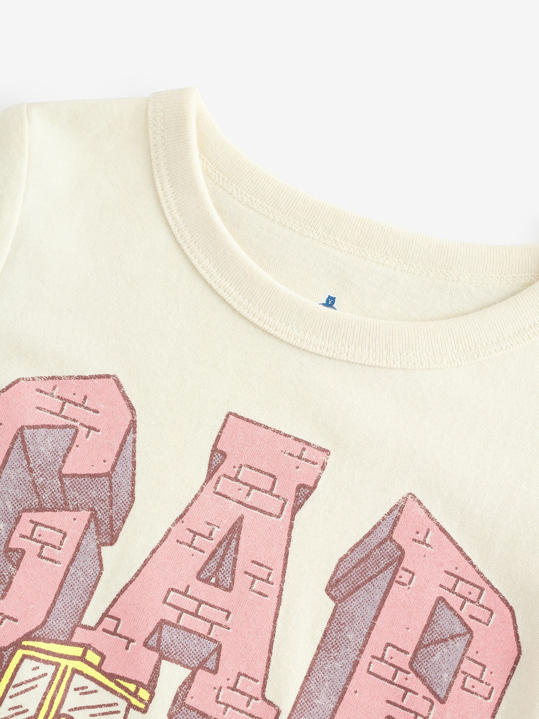 Beige Logo Long Sleeve Graphic T-Shirt (6mths-5yrs) - Image 3 of 5