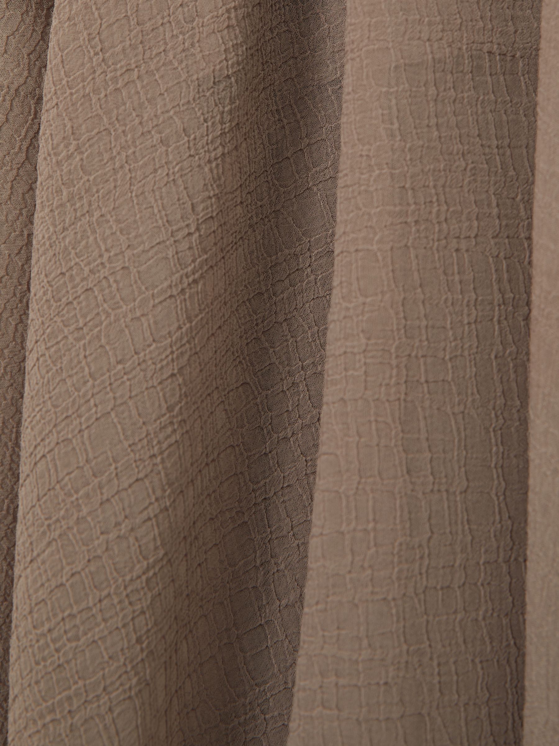 Sheer-Overlay High-Low Shorts in Mink Neutral - image 3