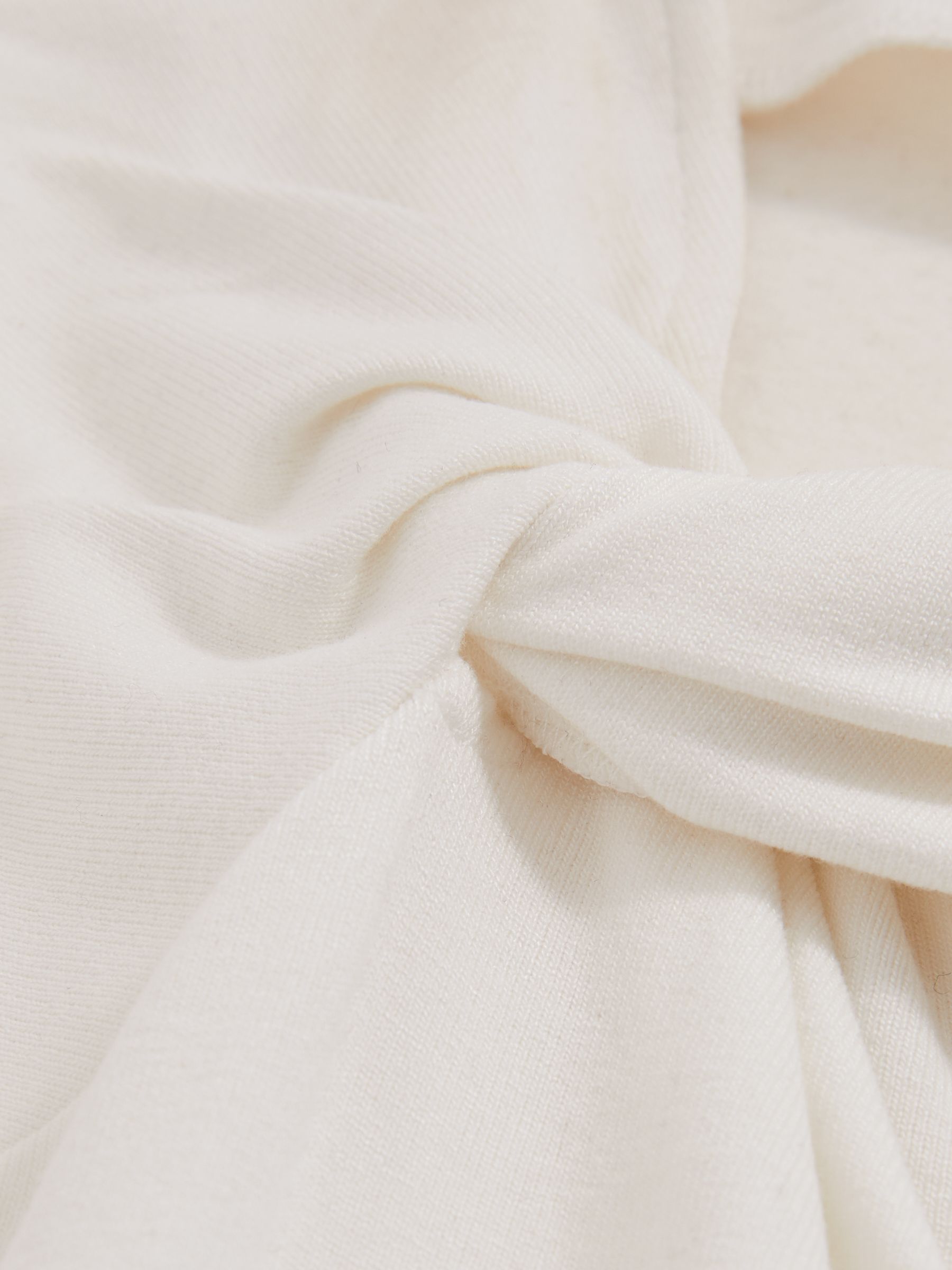 Knot Detail Jersey Bodysuit in Ivory - Image 6 of 6