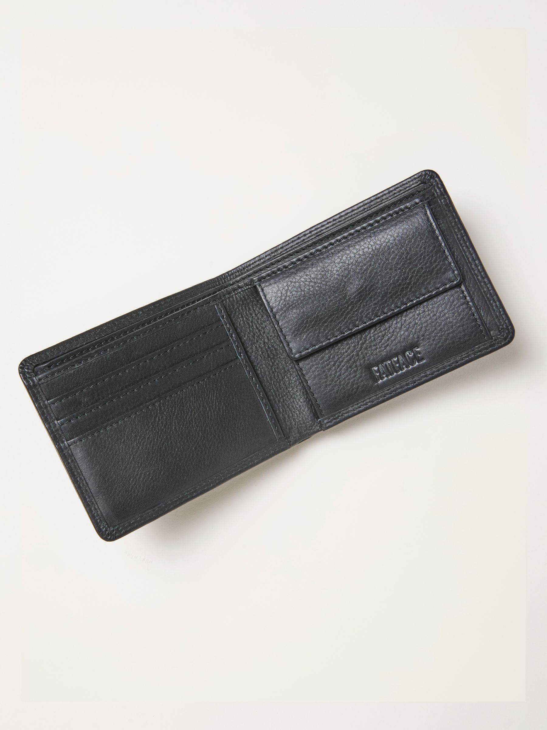 Black Twin Stitch Leather Wallet - Image 2 of 2