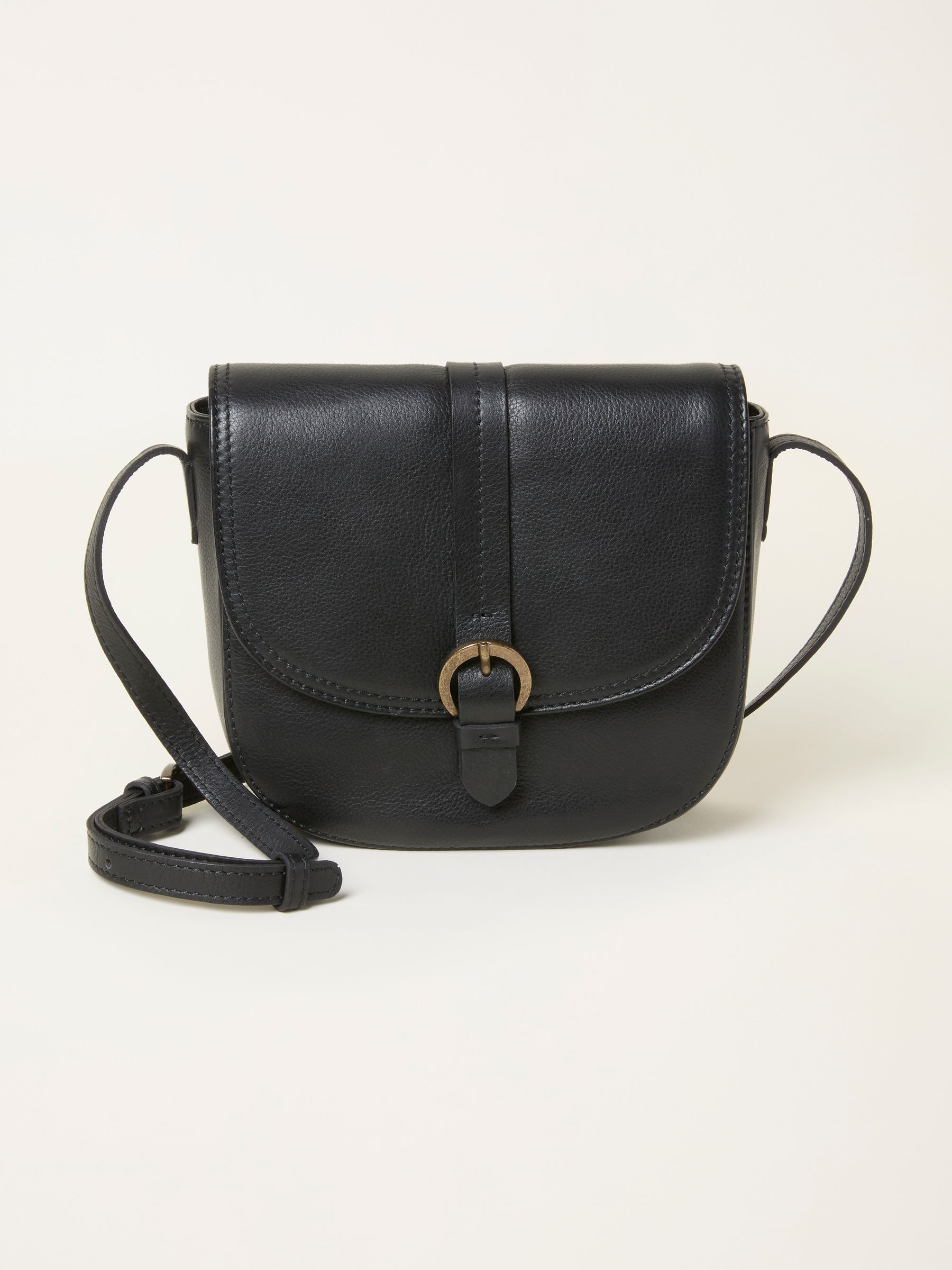 Black Sofia Saddle Crossbody Bag - Image 2 of 4 Black Sofia Saddle Crossbody Bag - Image 2 of 4