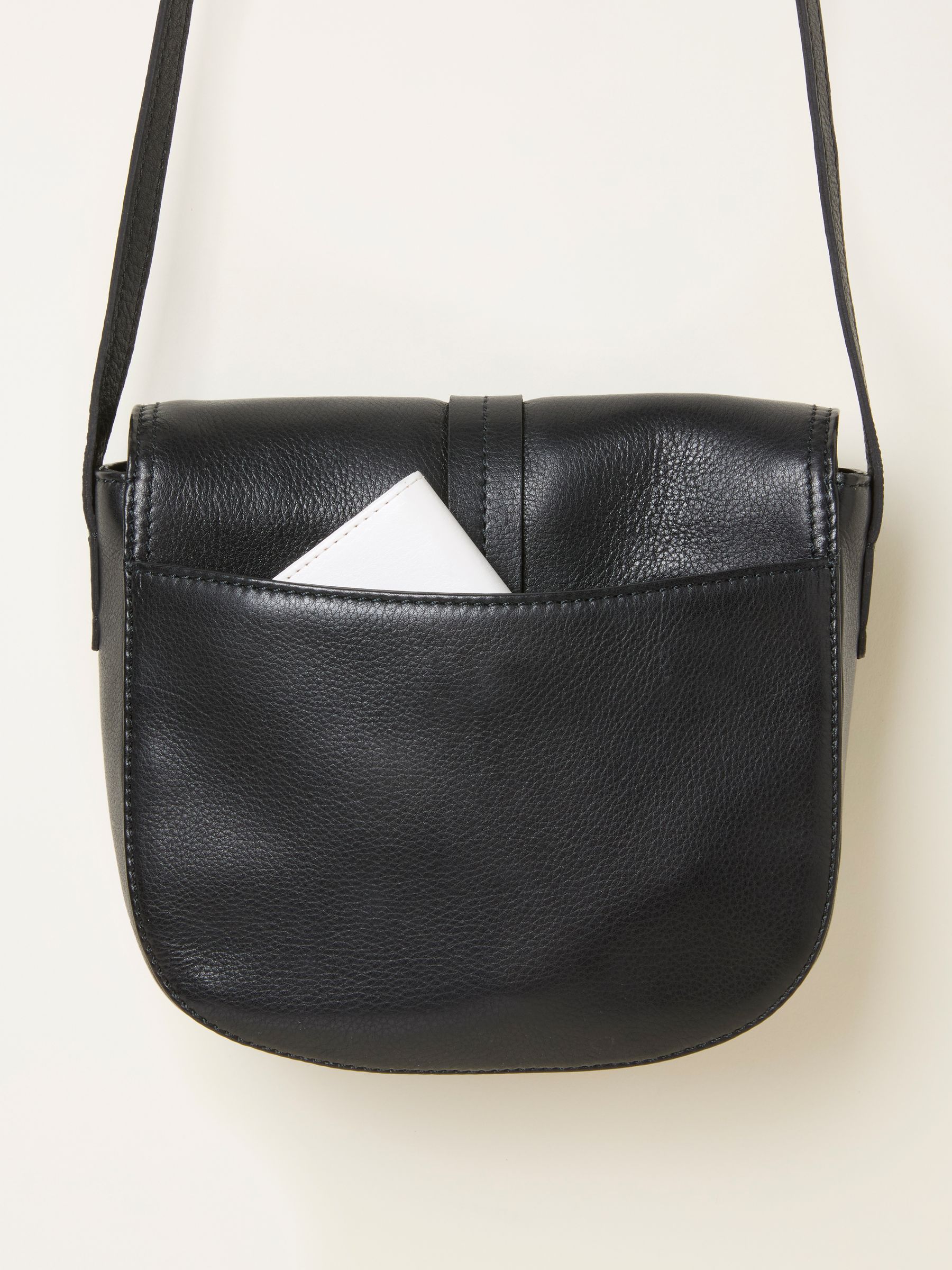Black Sofia Saddle Crossbody Bag - Image 3 of 4