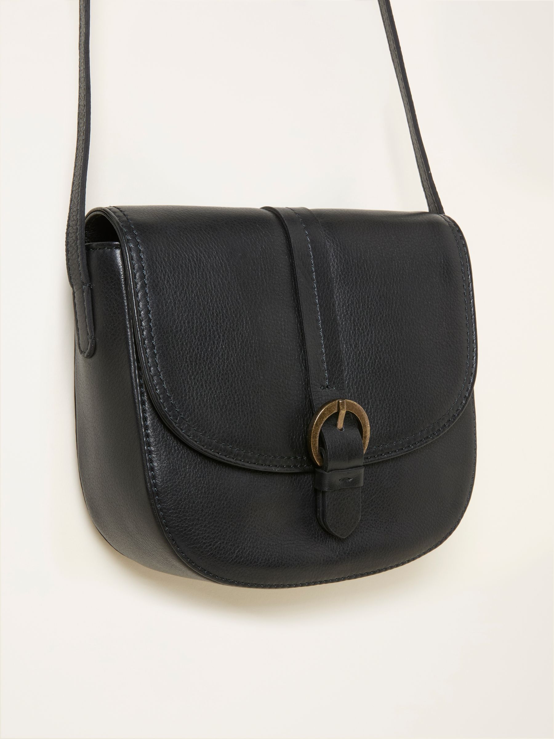 Black Sofia Saddle Crossbody Bag - Image 4 of 4 Black Sofia Saddle Crossbody Bag - Image 4 of 4