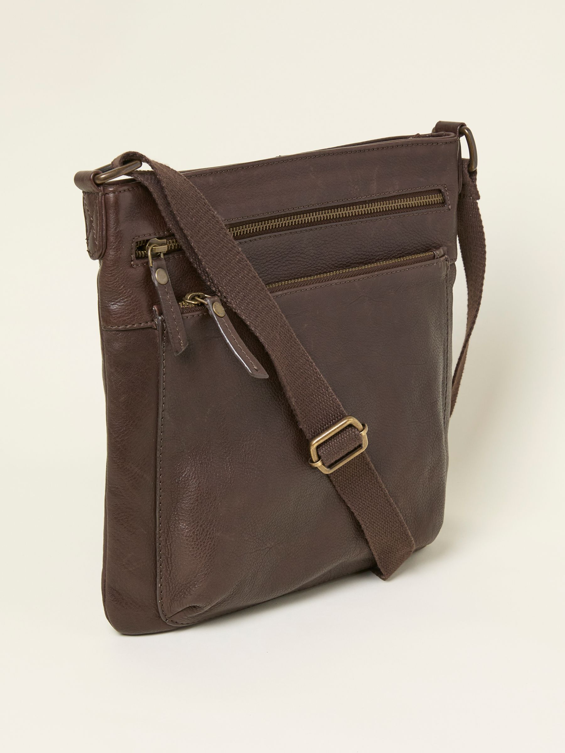 Allie Chocolate Brown Crossbody Bag | FatFace USA display picture 1